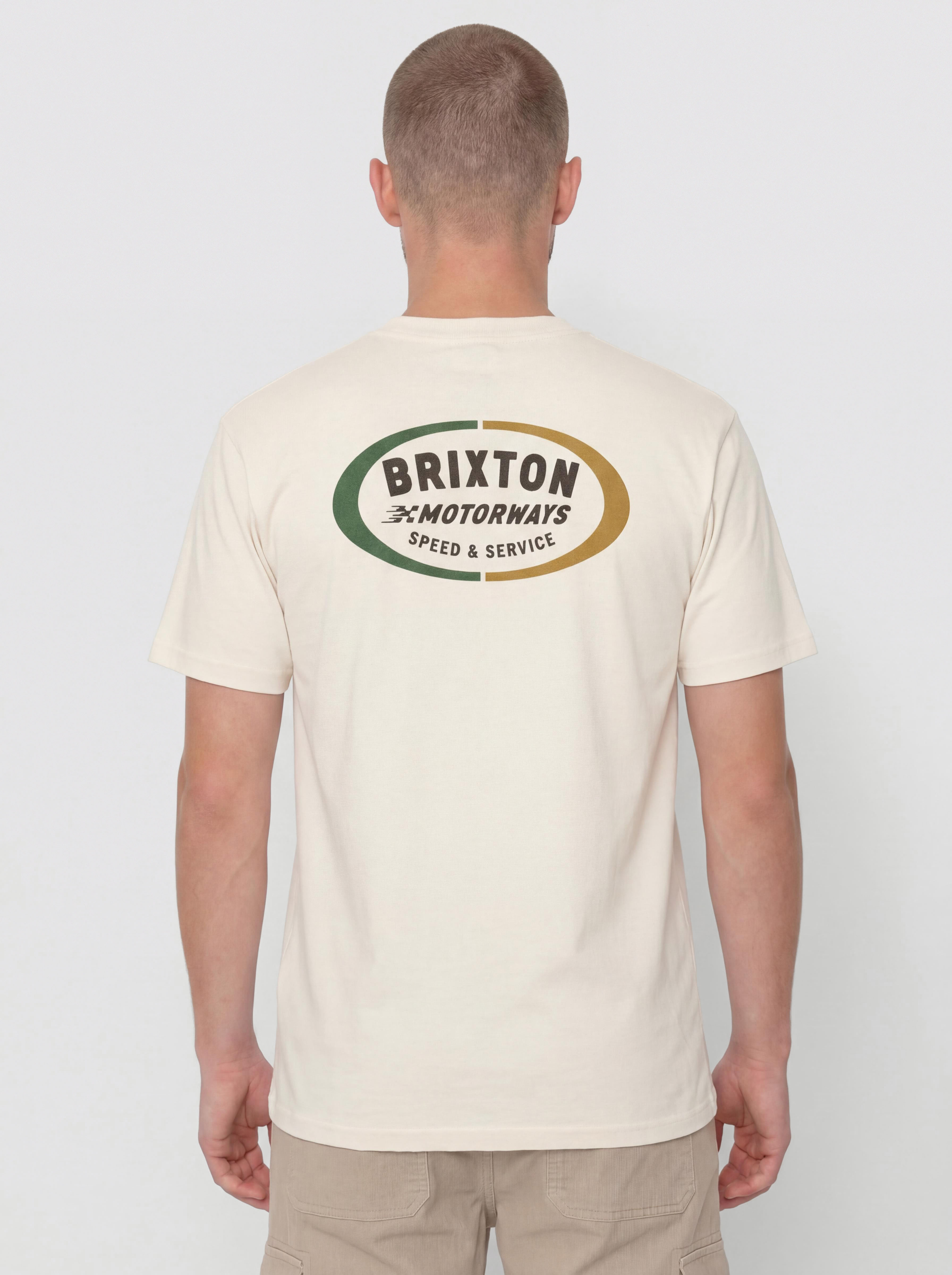 Tričko Brixton Rhett Std (cream)