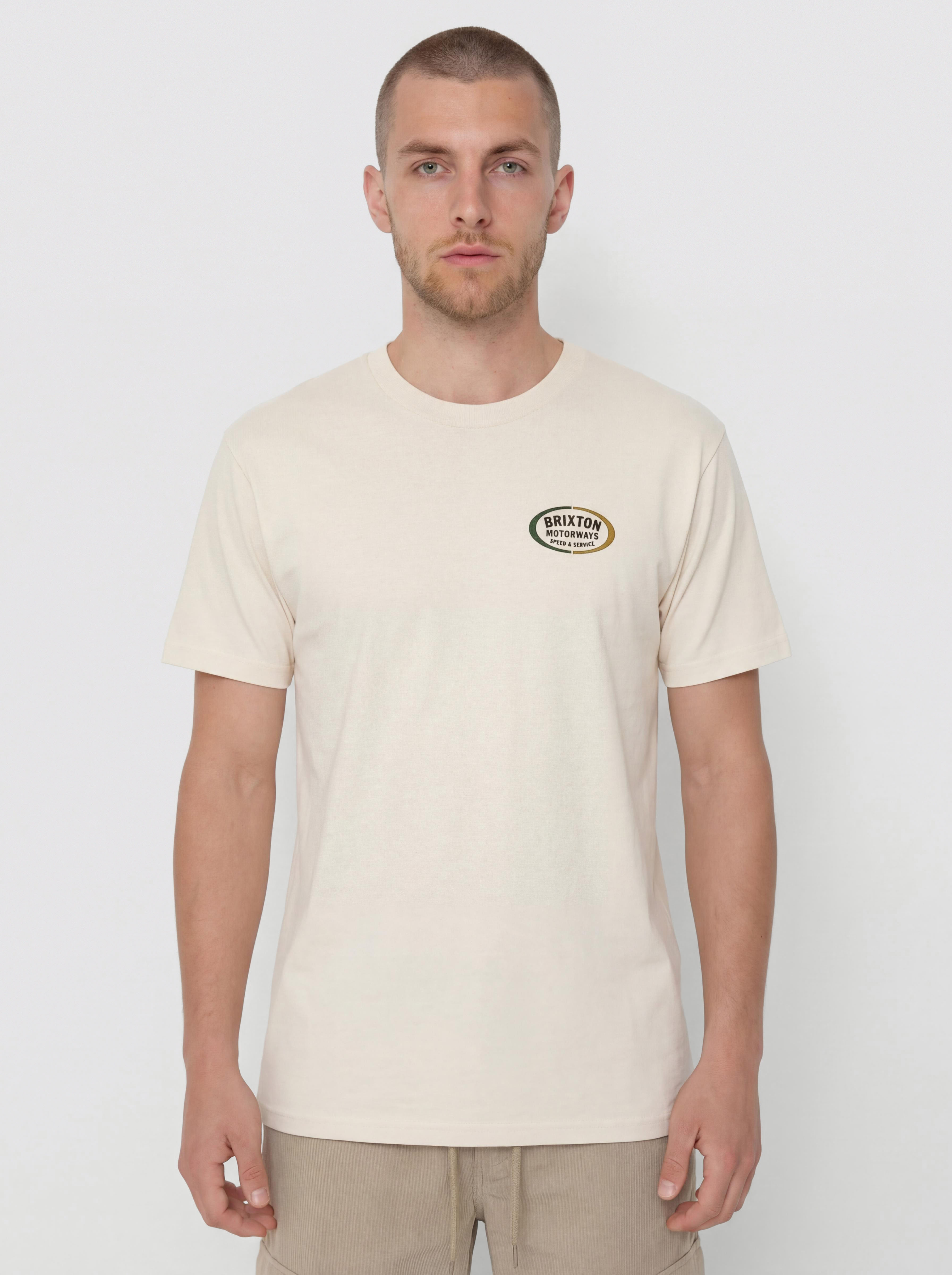 Tričko Brixton Rhett Std (cream)