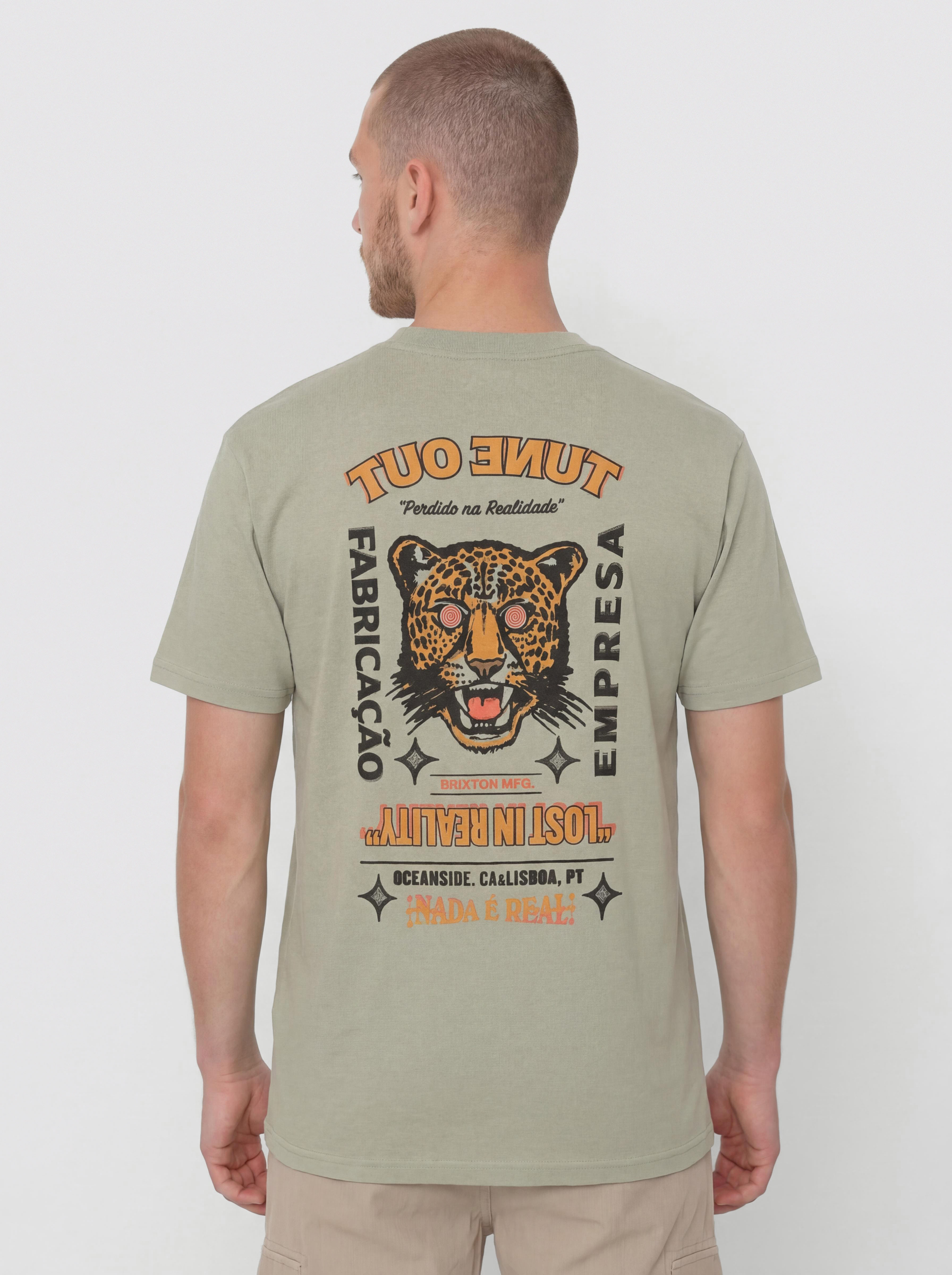 Tričko Brixton Getaway Std (desert green)