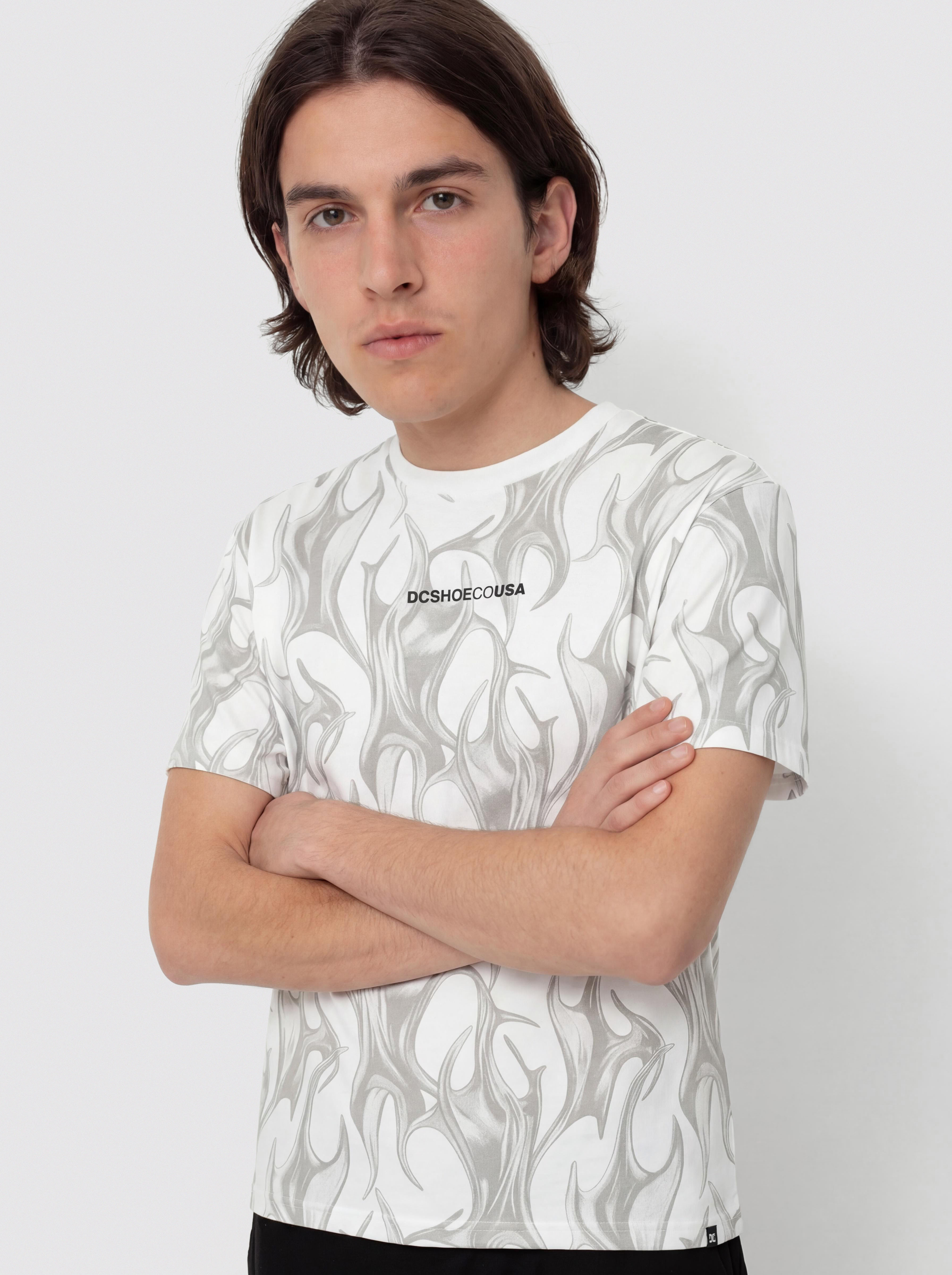 Tričko DC Liquid Fuego (white)