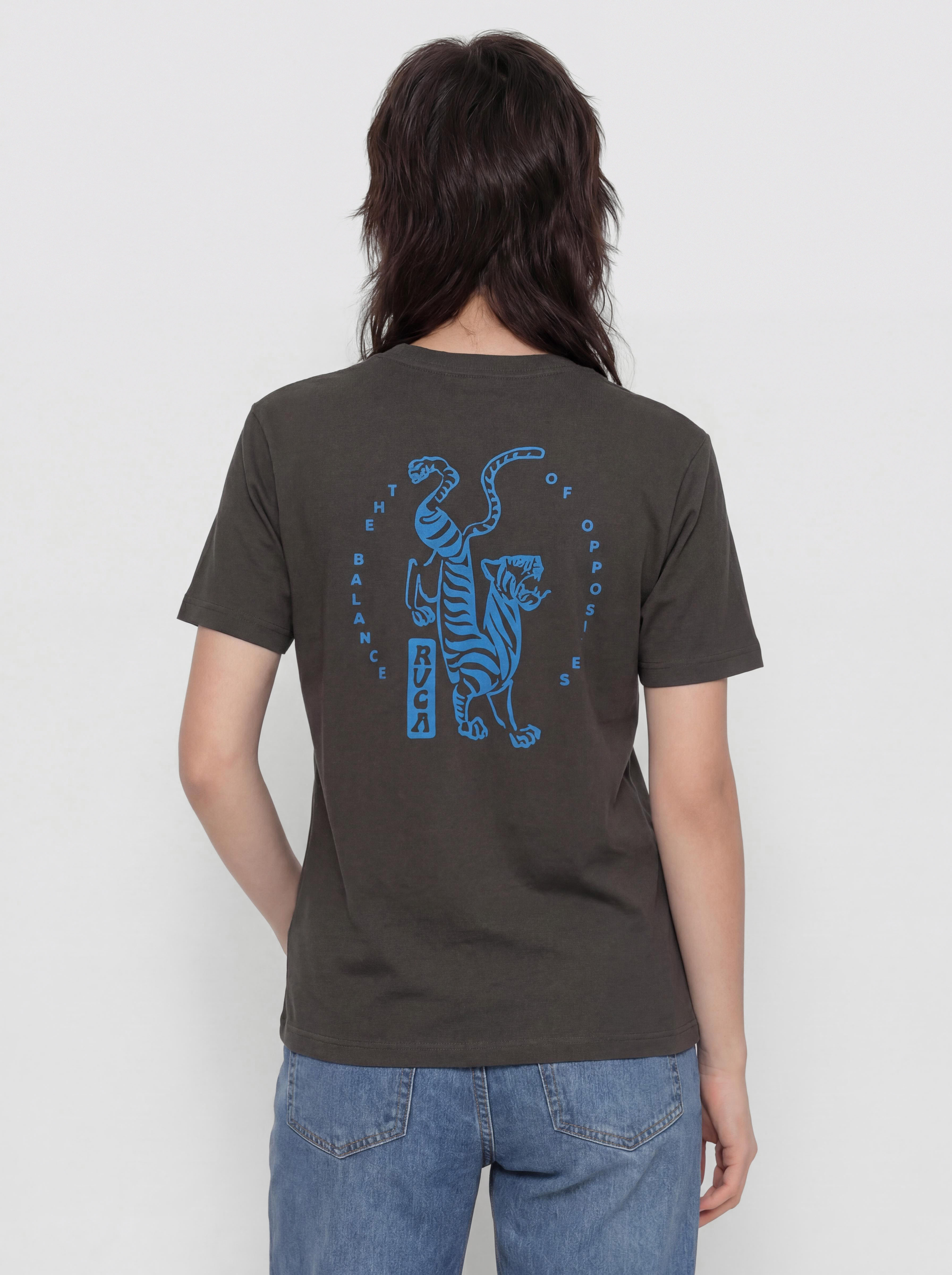 Triu010dko RVCA Balance Tiger (pirate black)