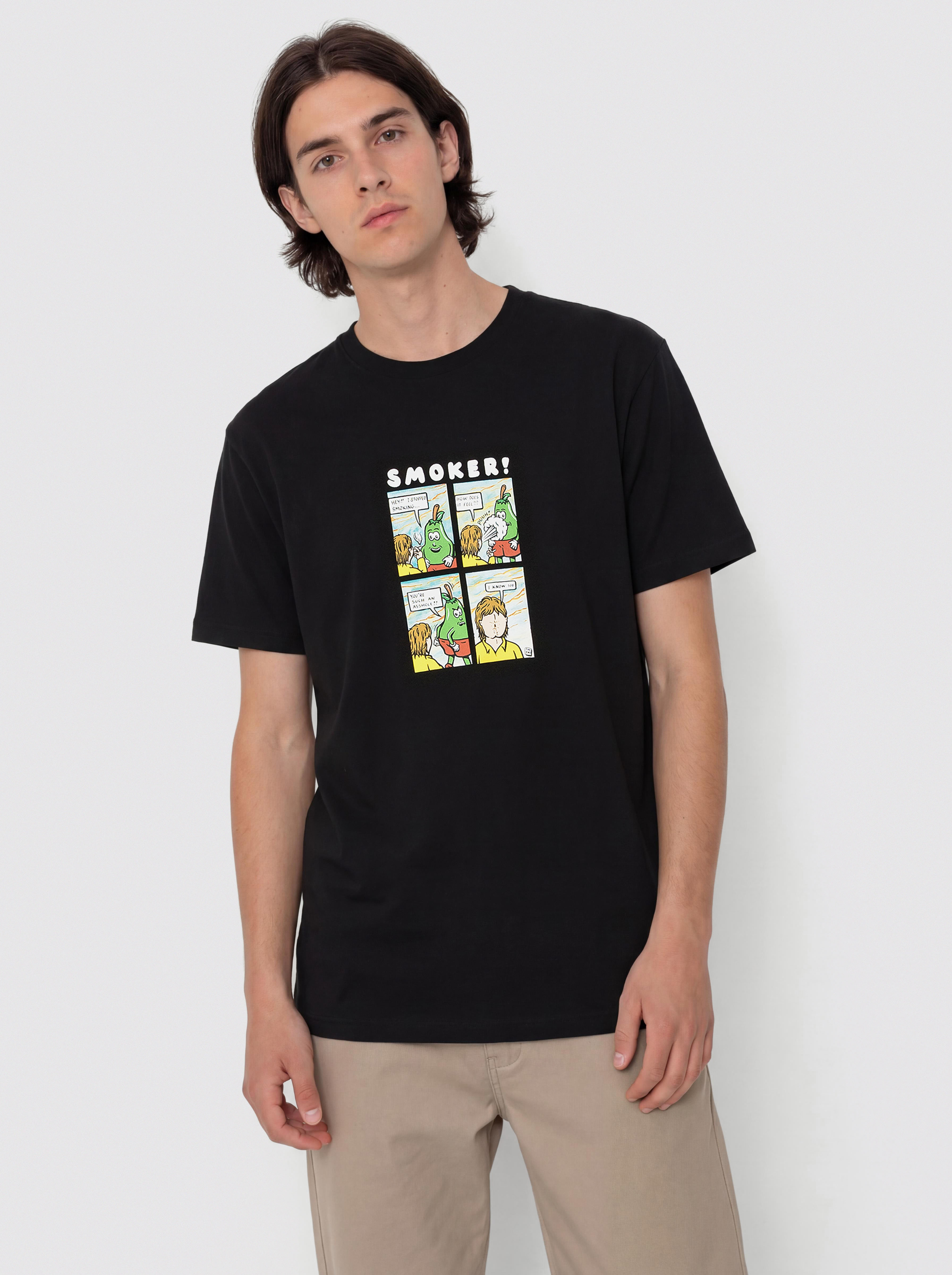 Tričko Polar Skate Smoker! (black)