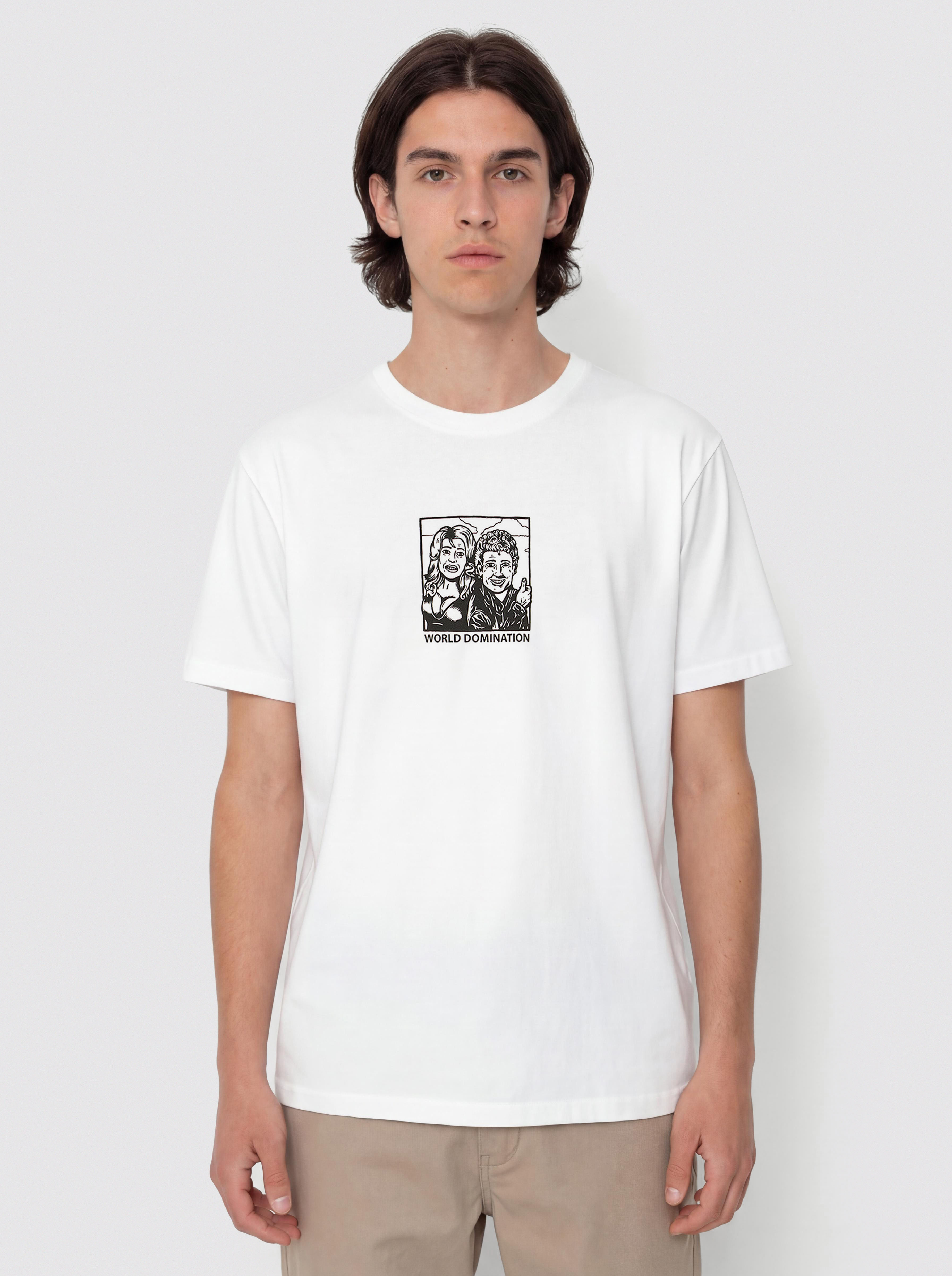 Tričko Polar Skate World Domination (white)