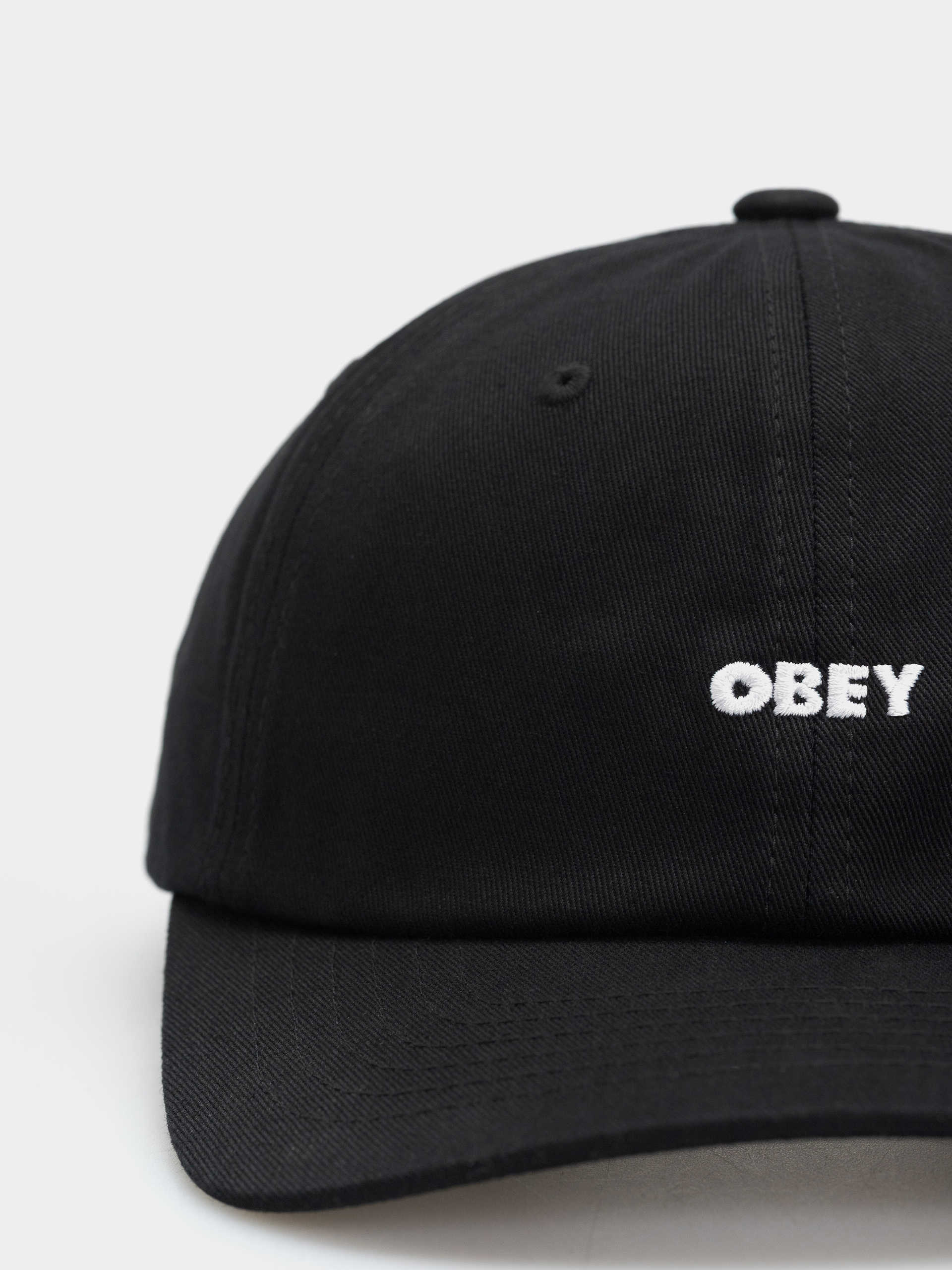 Kšiltovka  OBEY Bold Curve 6 Panel (black)