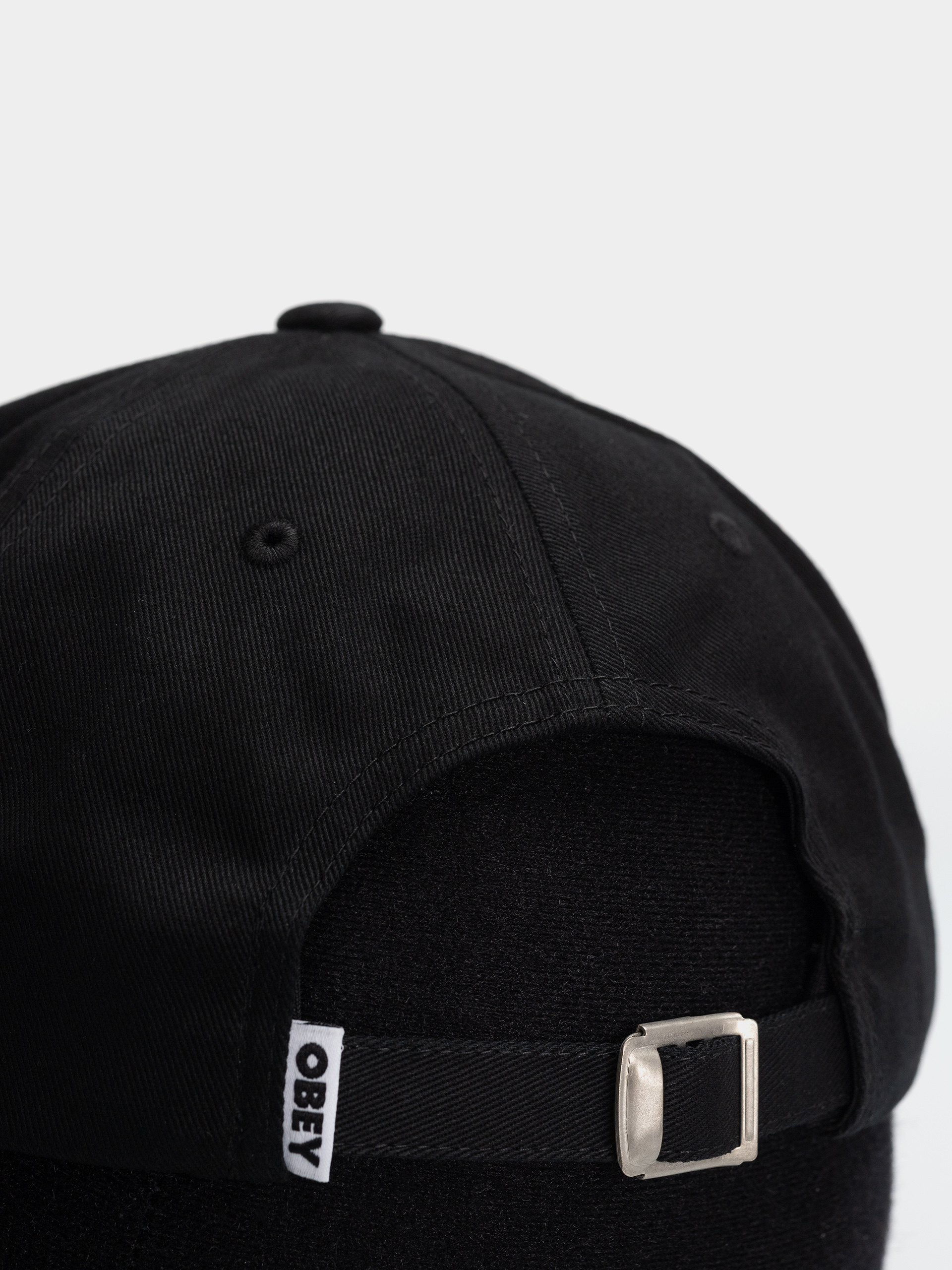 Kšiltovka  OBEY Bold Curve 6 Panel (black)