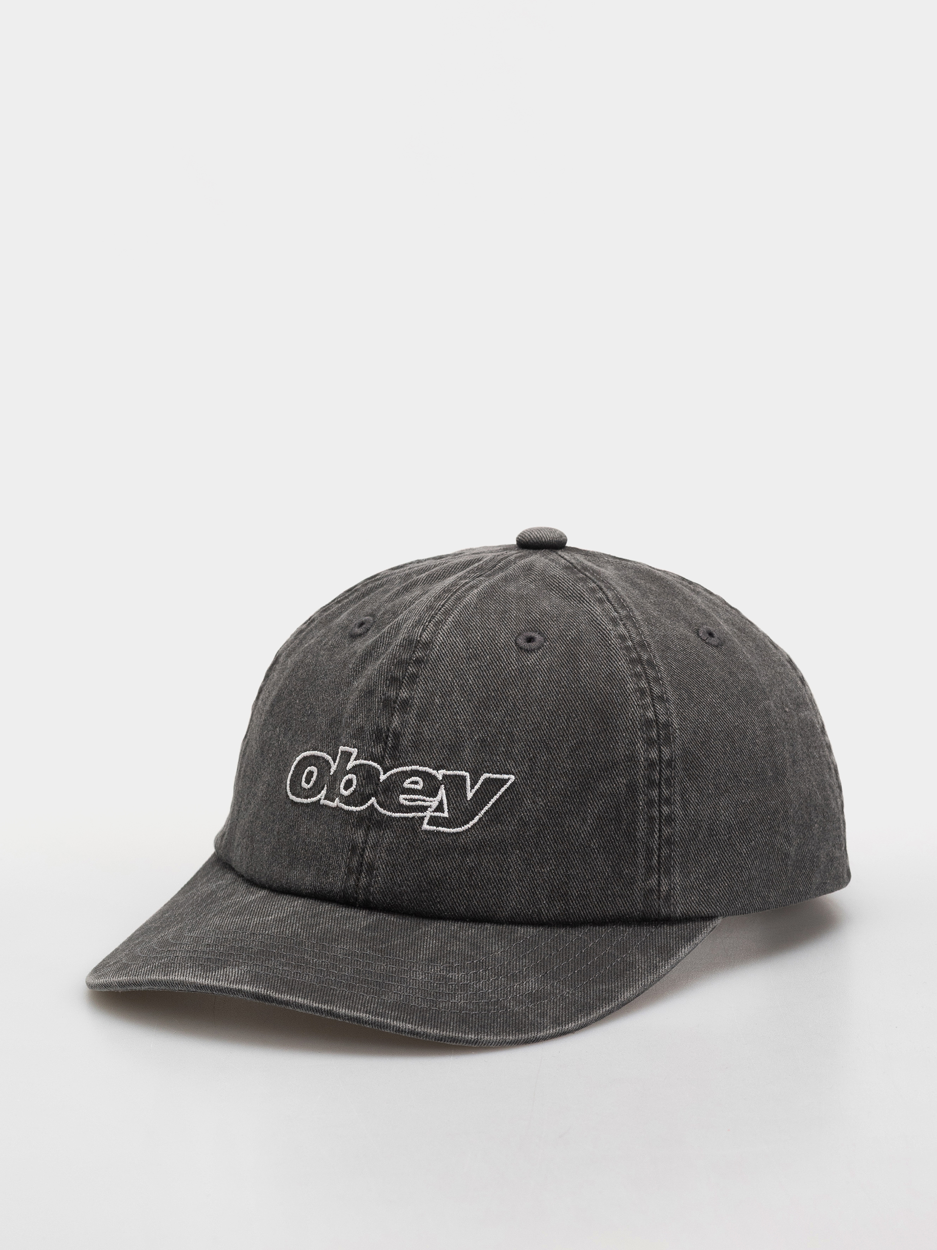Kšiltovka  OBEY Pigment Slanted (pigment black)