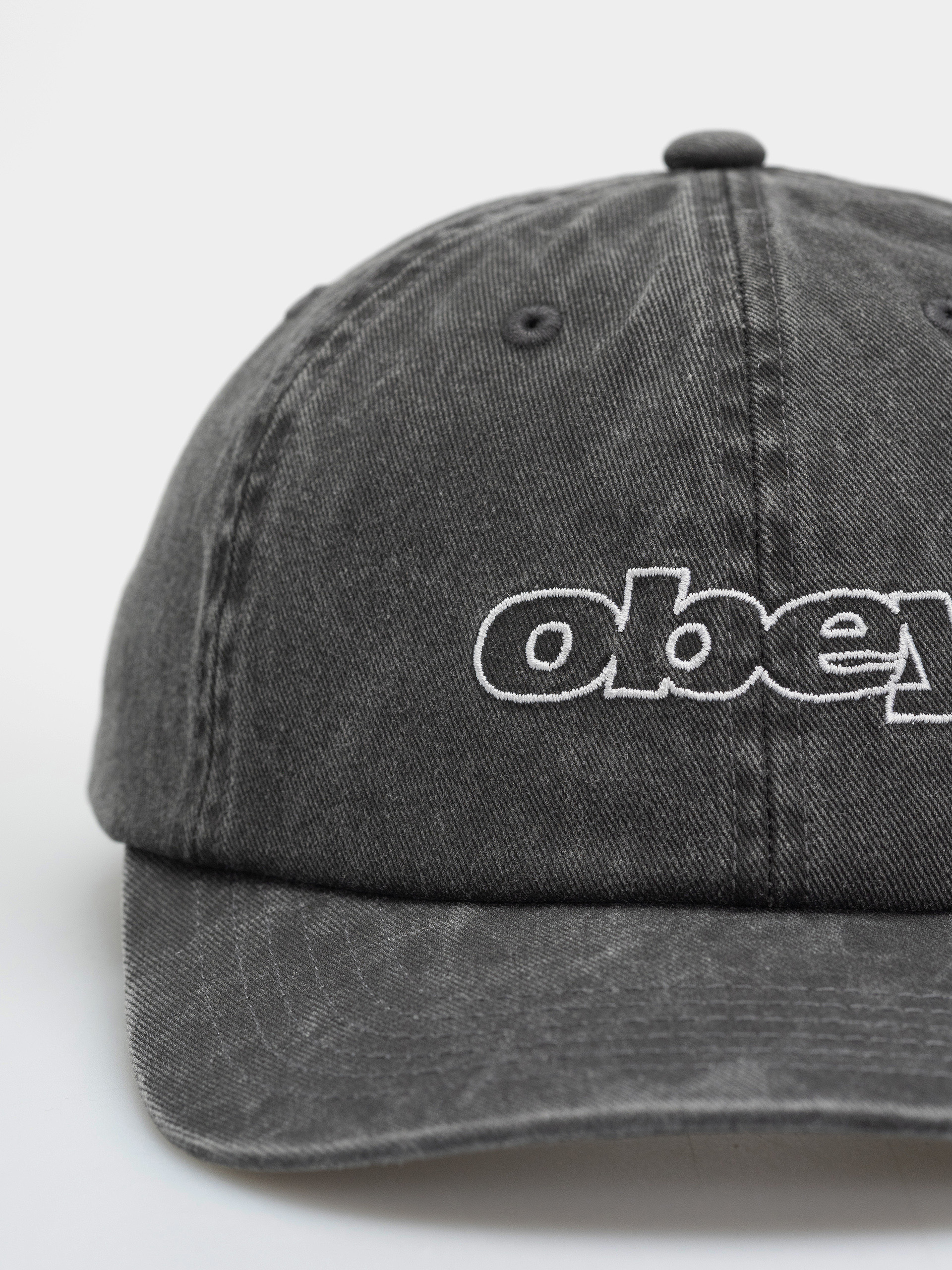 Kšiltovka  OBEY Pigment Slanted (pigment black)