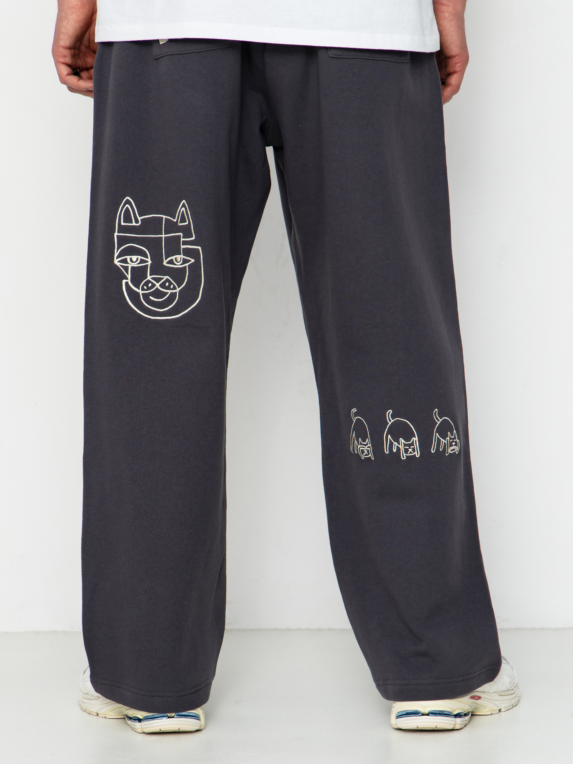 Kalhoty RipNDip Blonded Straight Leg (charcoal)