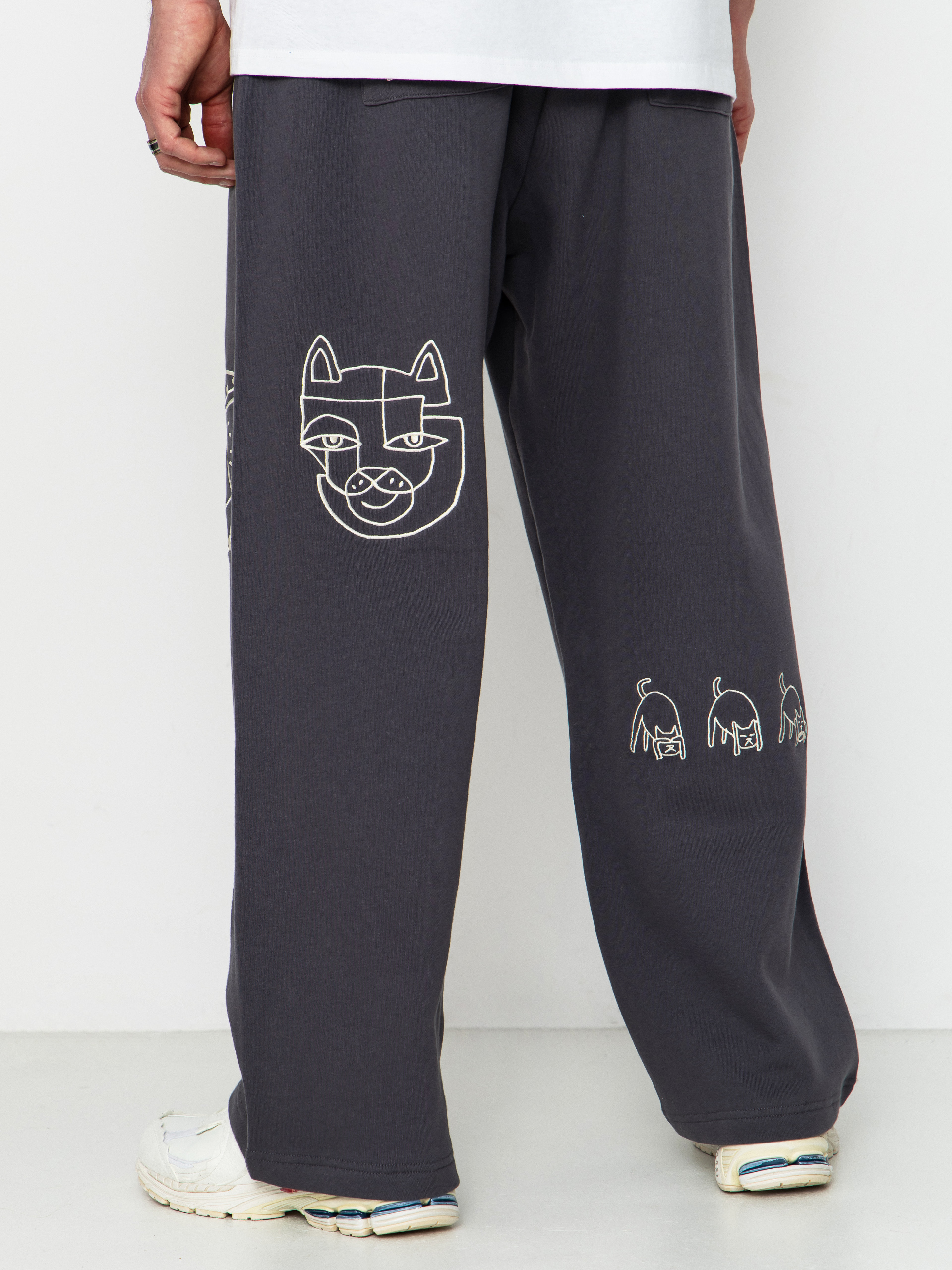Kalhoty RipNDip Blonded Straight Leg (charcoal)