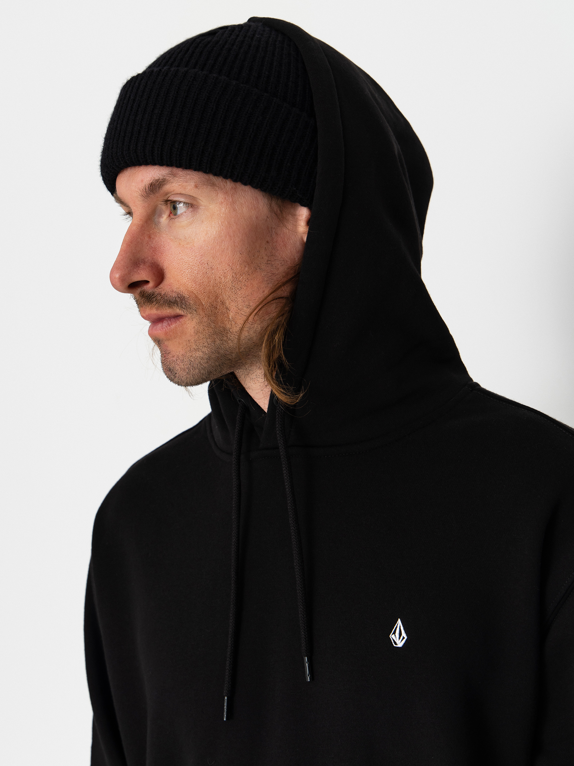Mikina s kapucí Volcom Single Stone HD (black)