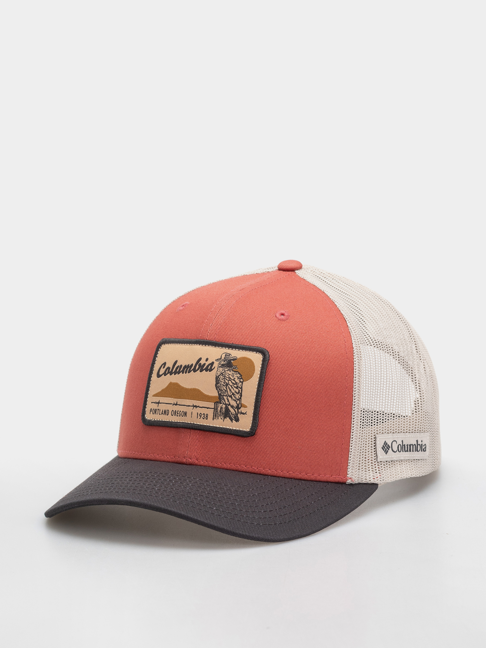 Kšiltovka  Columbia Mesh Snap Back (washed red/shark/dark stone/iron)
