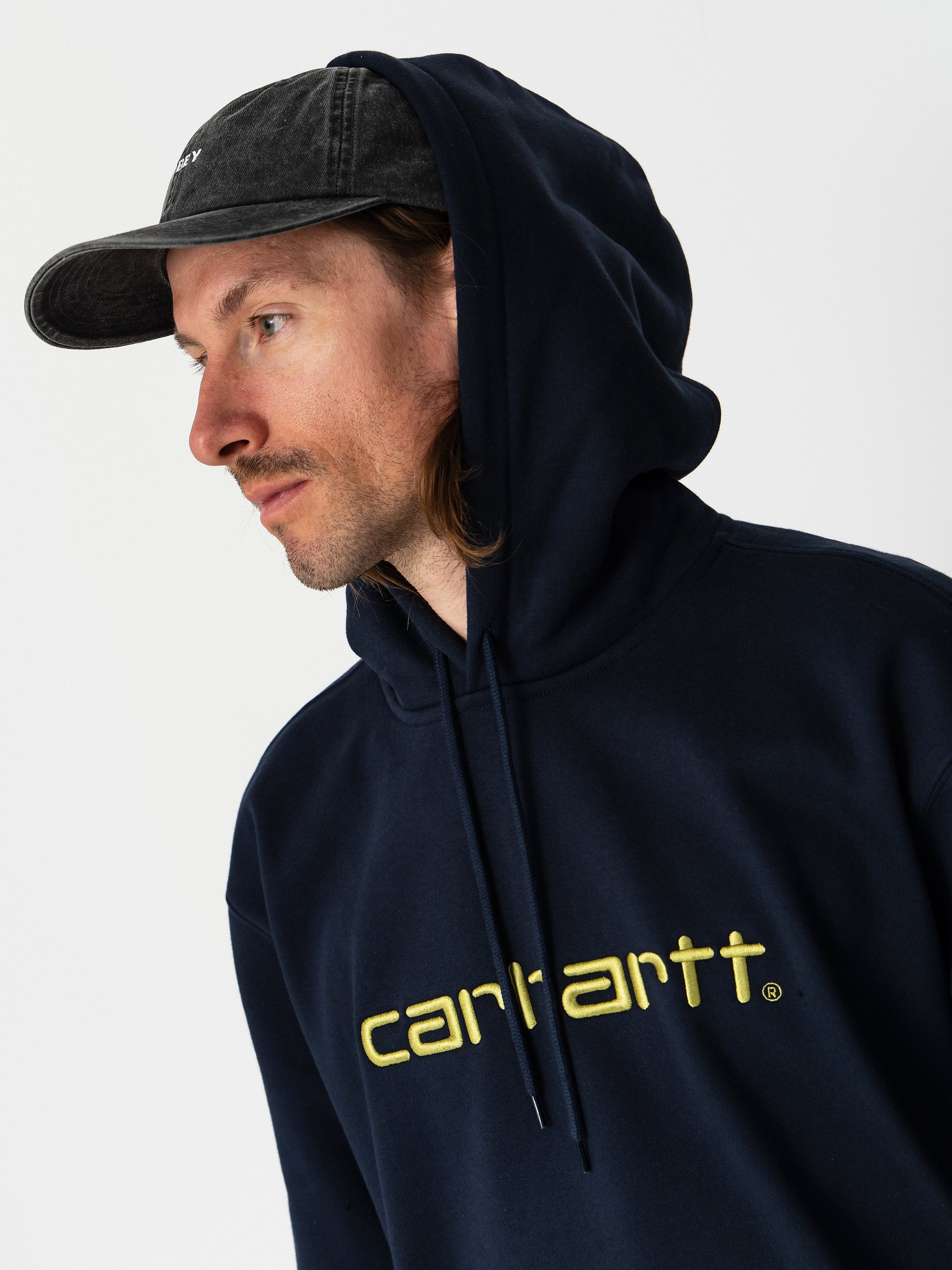 Mikina s kapucí Carhartt WIP Carhartt HD (deep night/gentle green)