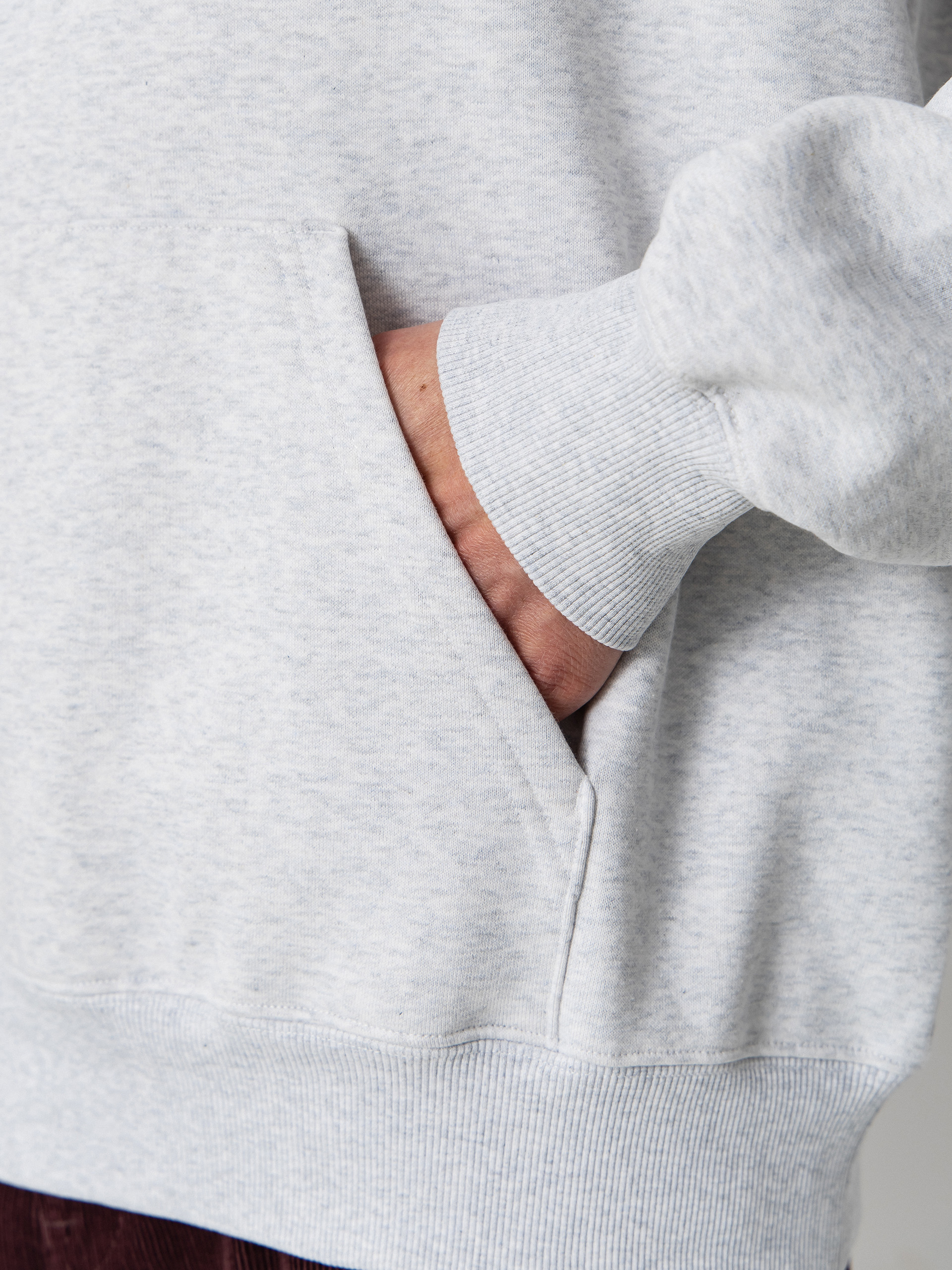 Mikina s kapucí Carhartt WIP Carhartt HD (ash heather/cozy purple)