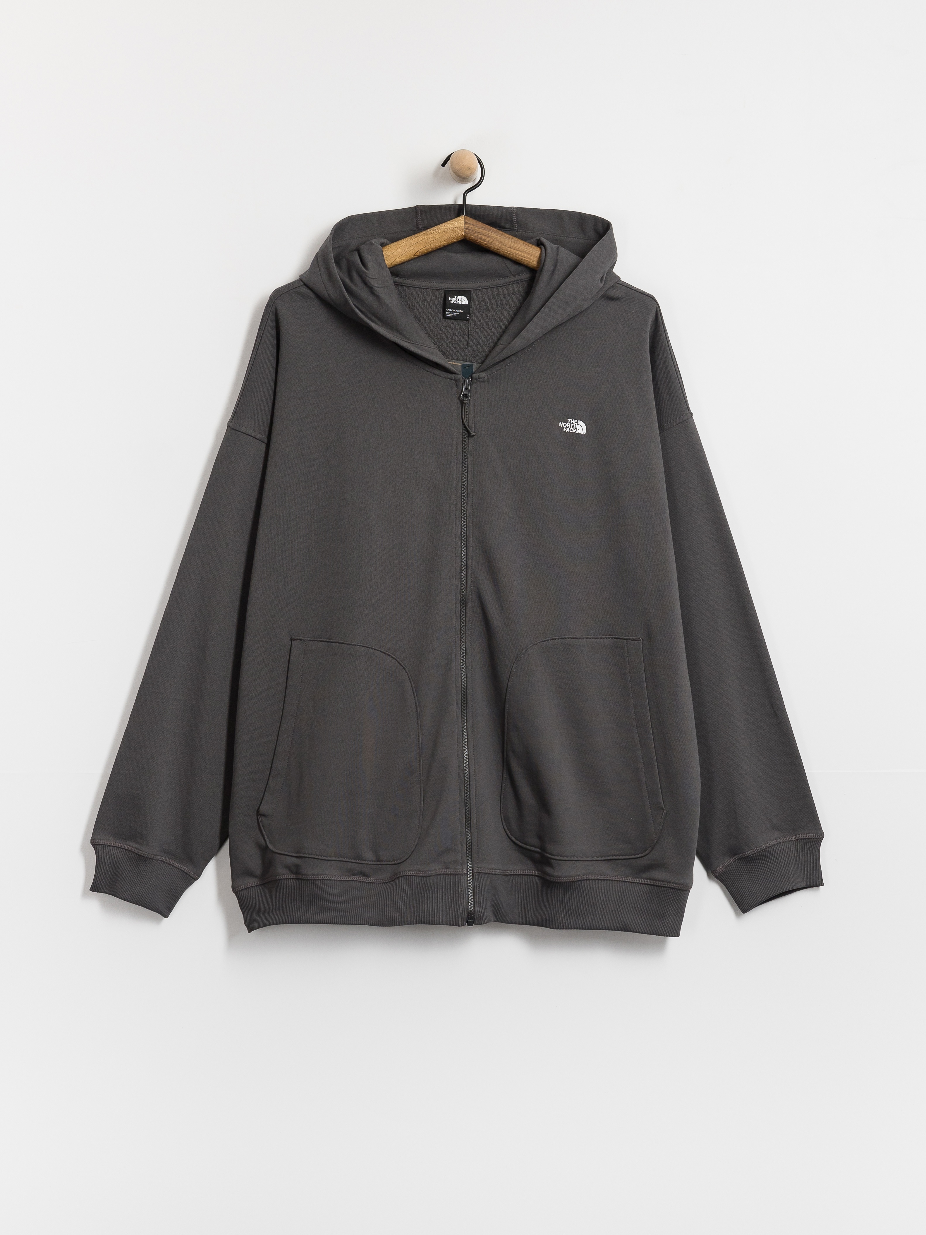 Mikina s kapucí The North Face Essential Oversize ZHD (anthracite grey)