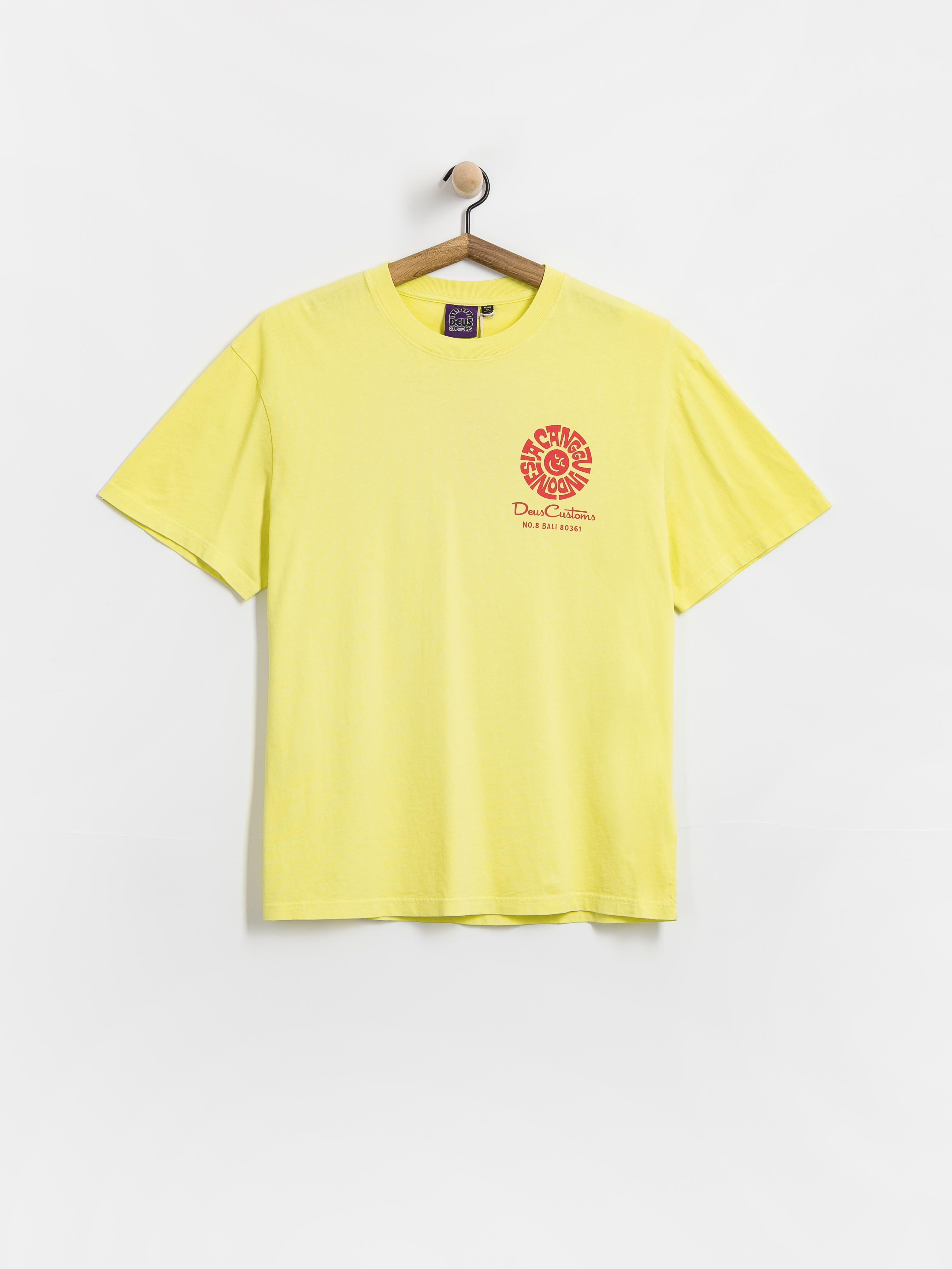 Tričko Deus Ex Machina Canggu Address (canary yellow)