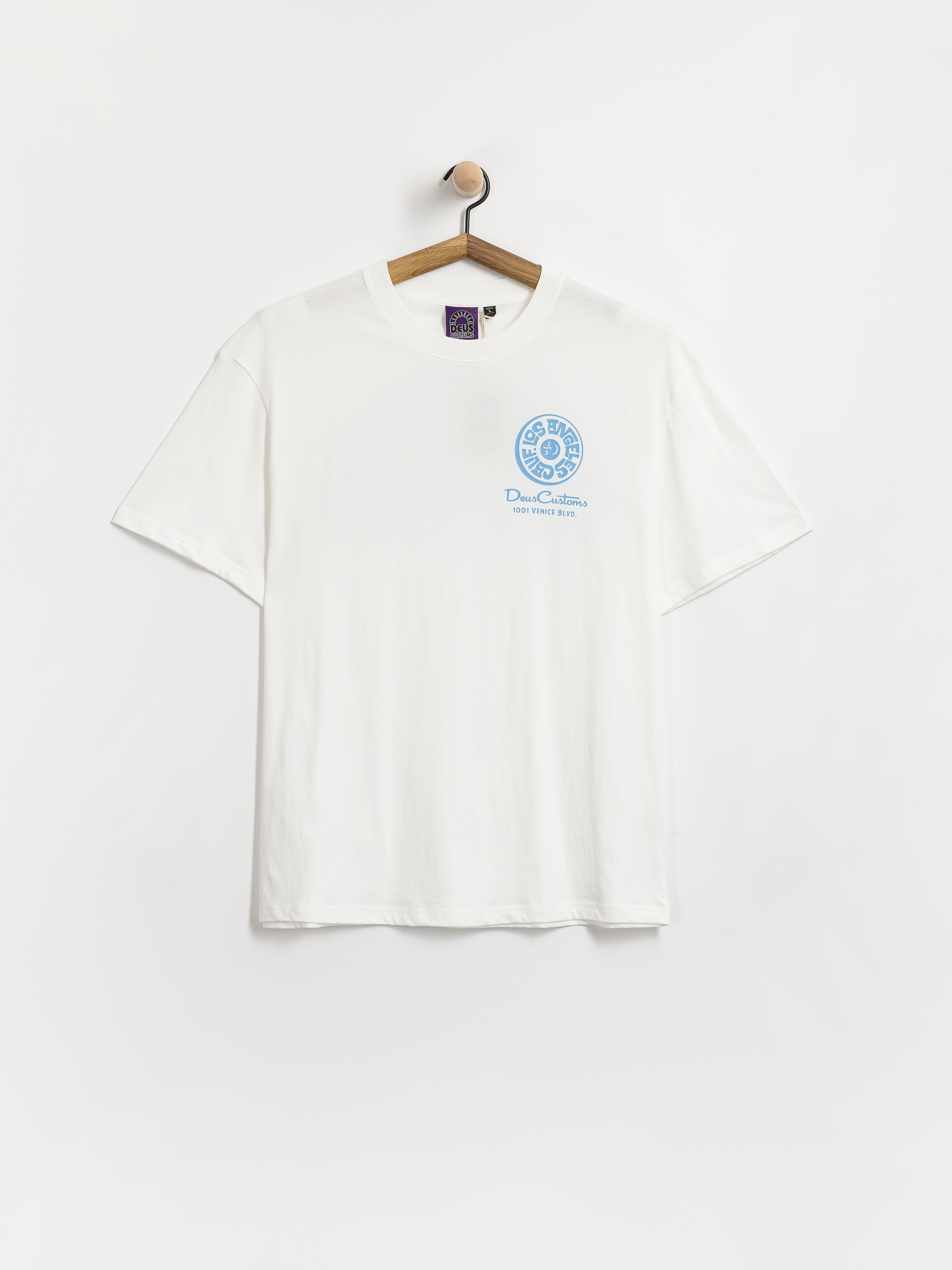 Tričko Deus Ex Machina Los Angeles Address (vintage white)