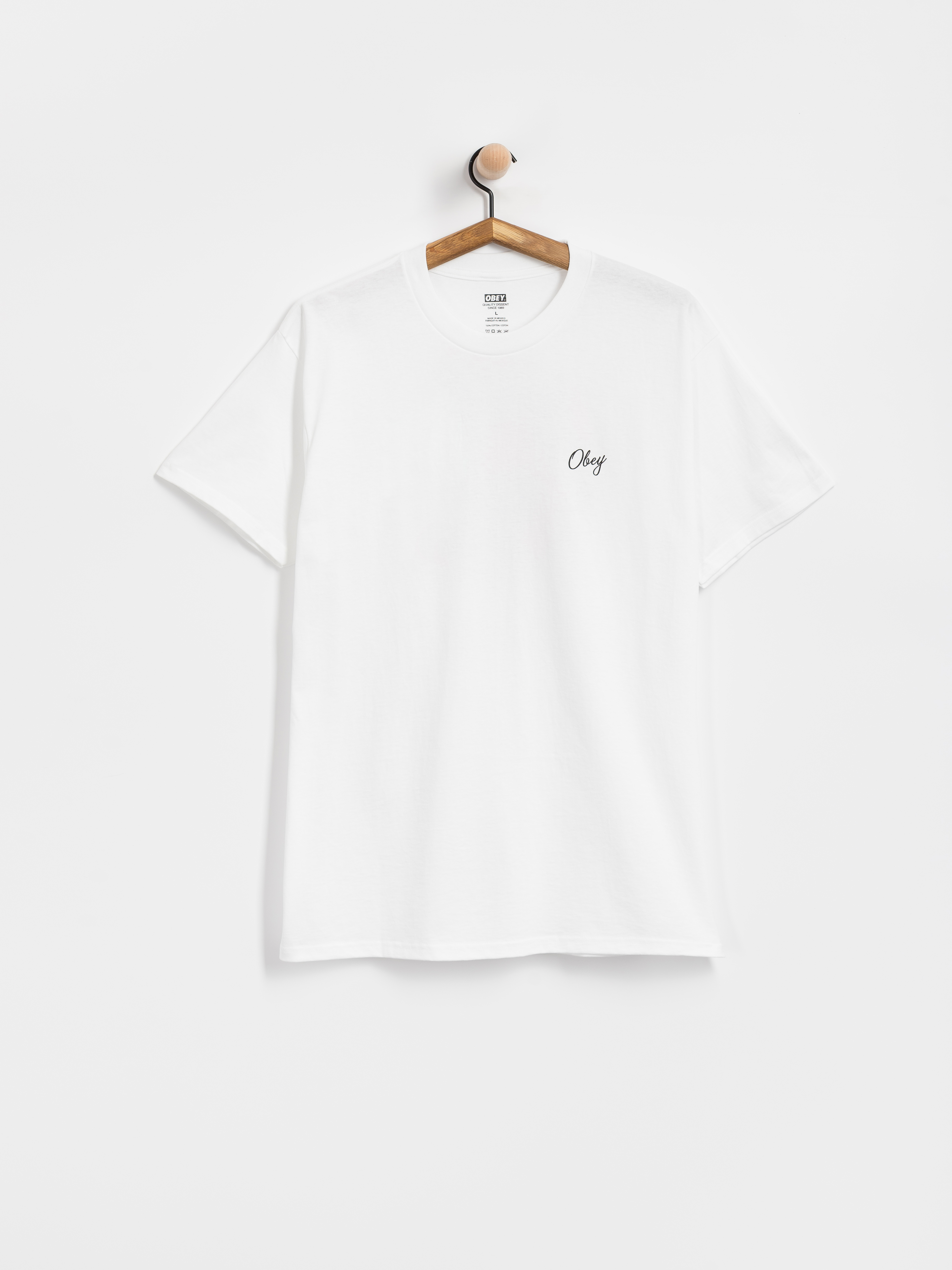 Tričko OBEY Paper Rose (white)