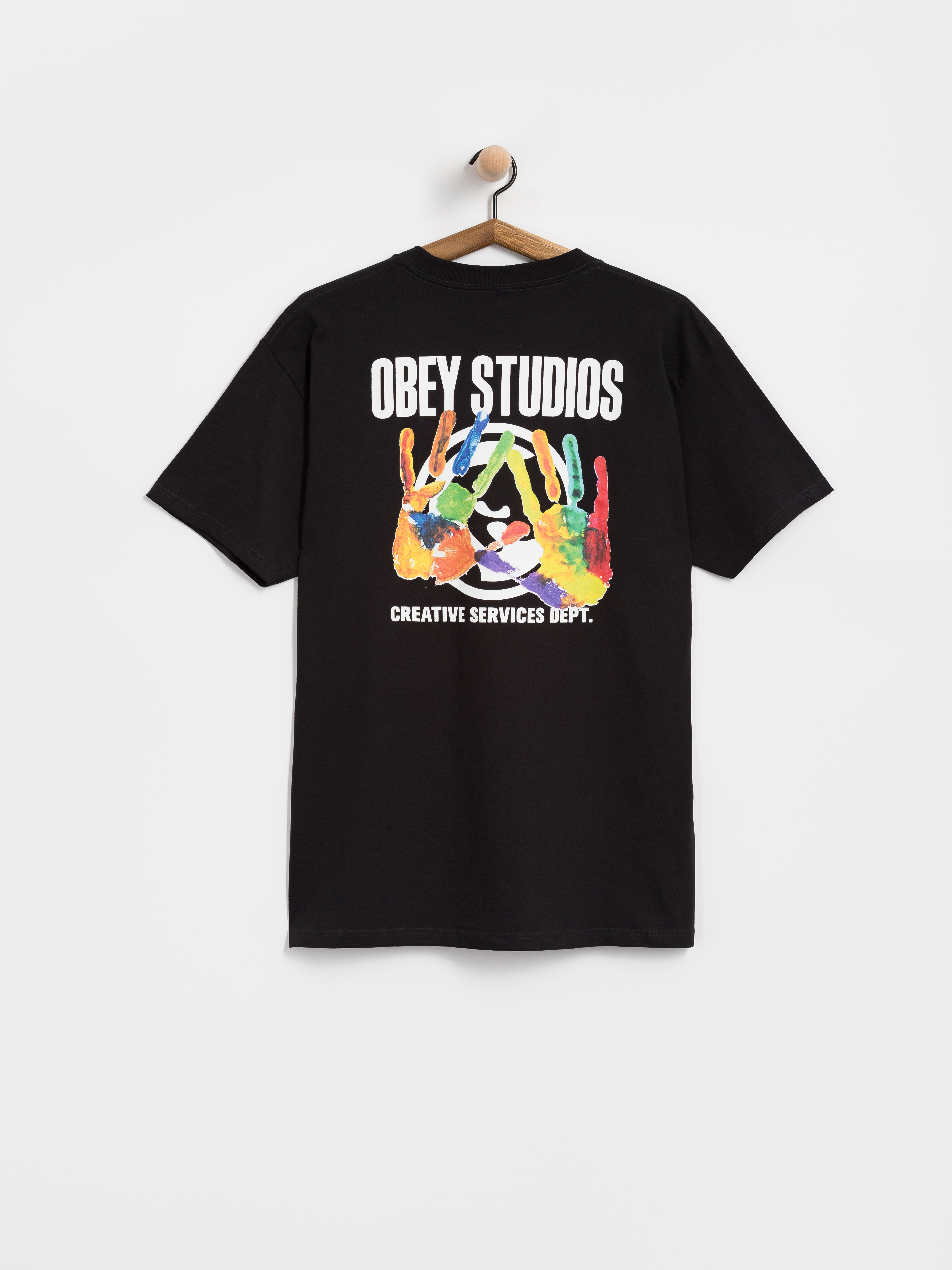 Tričko OBEY Creative Services Dept. (black)