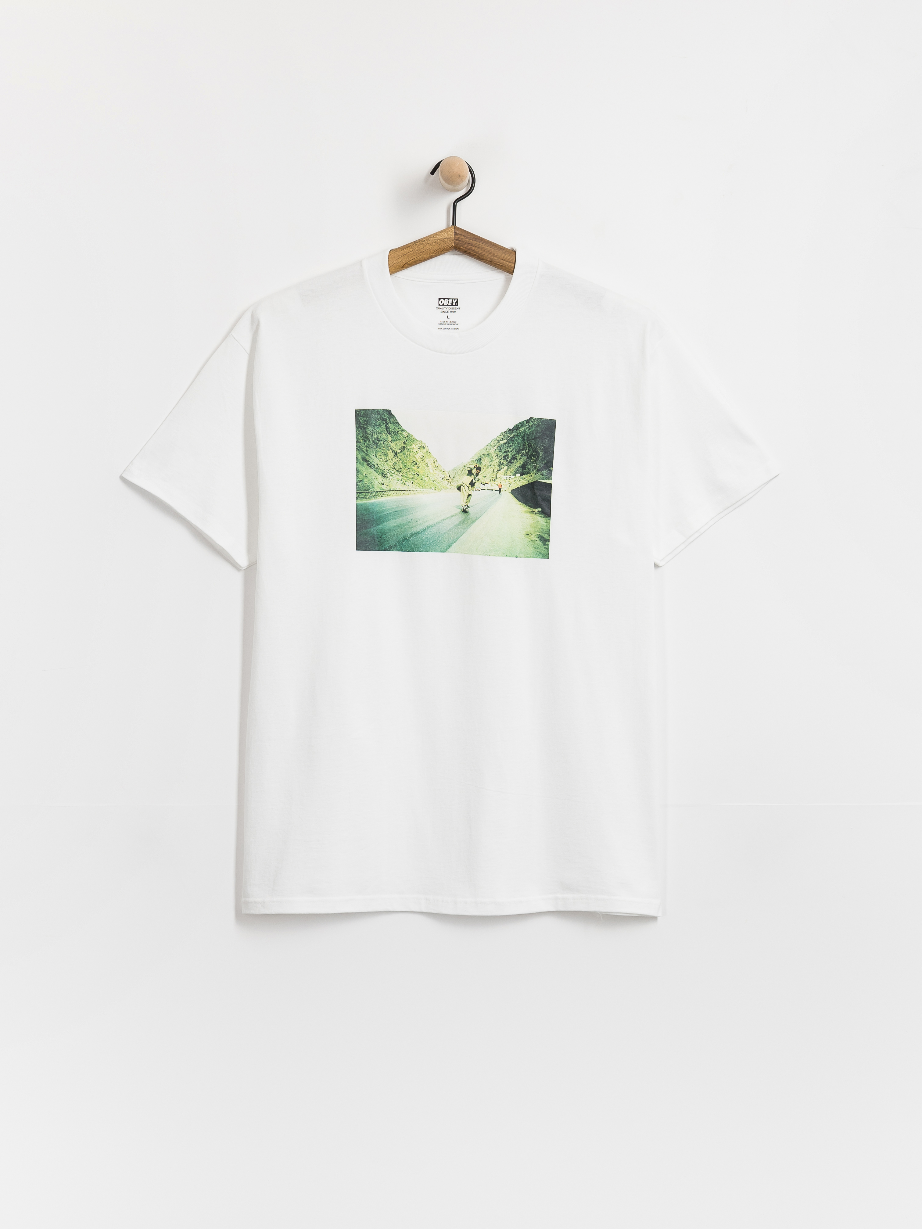 Tričko OBEY Skateistan Photo (white)