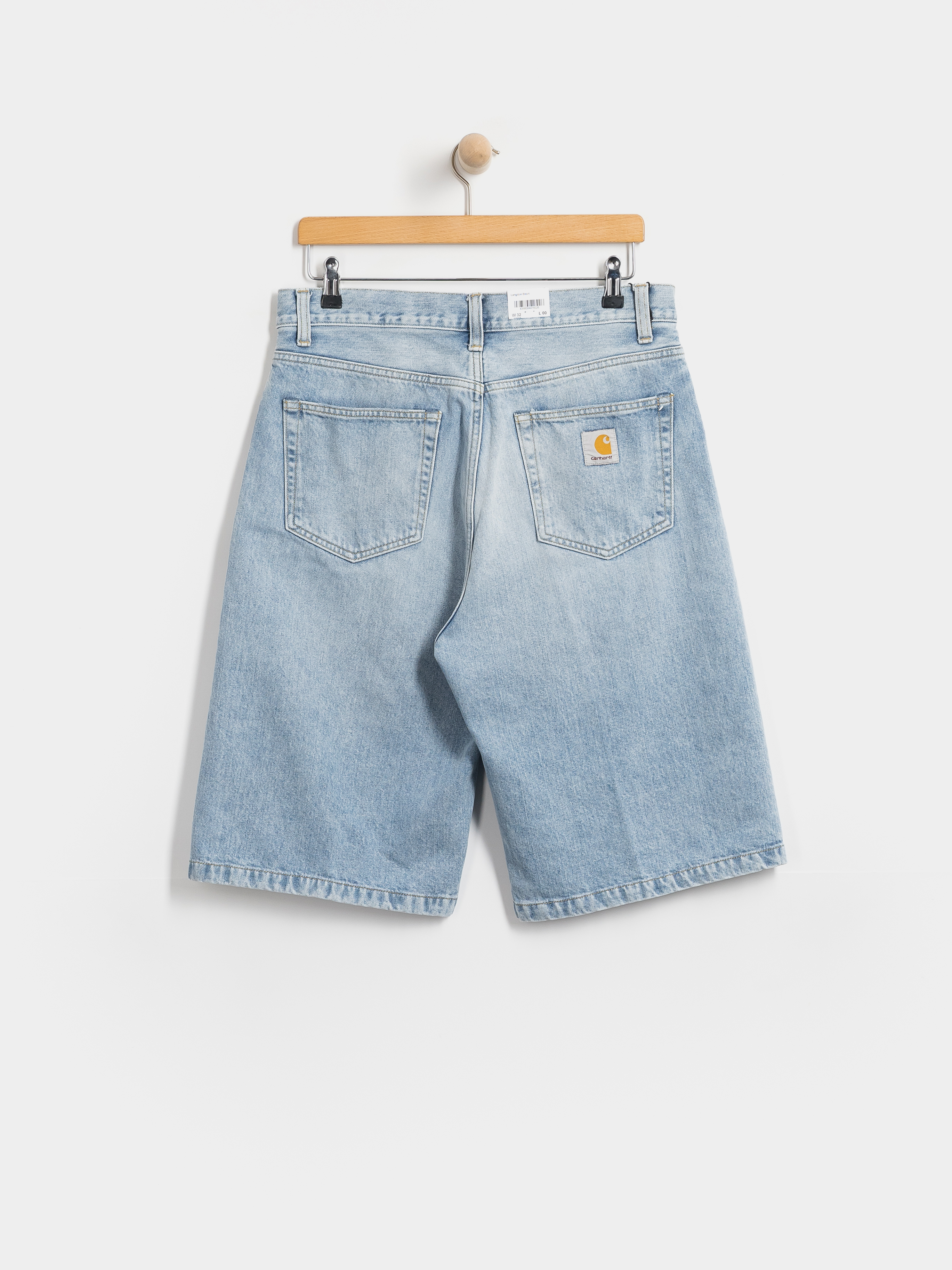 Kraťasy Carhartt WIP Langdon (blue heavy worn bleached)