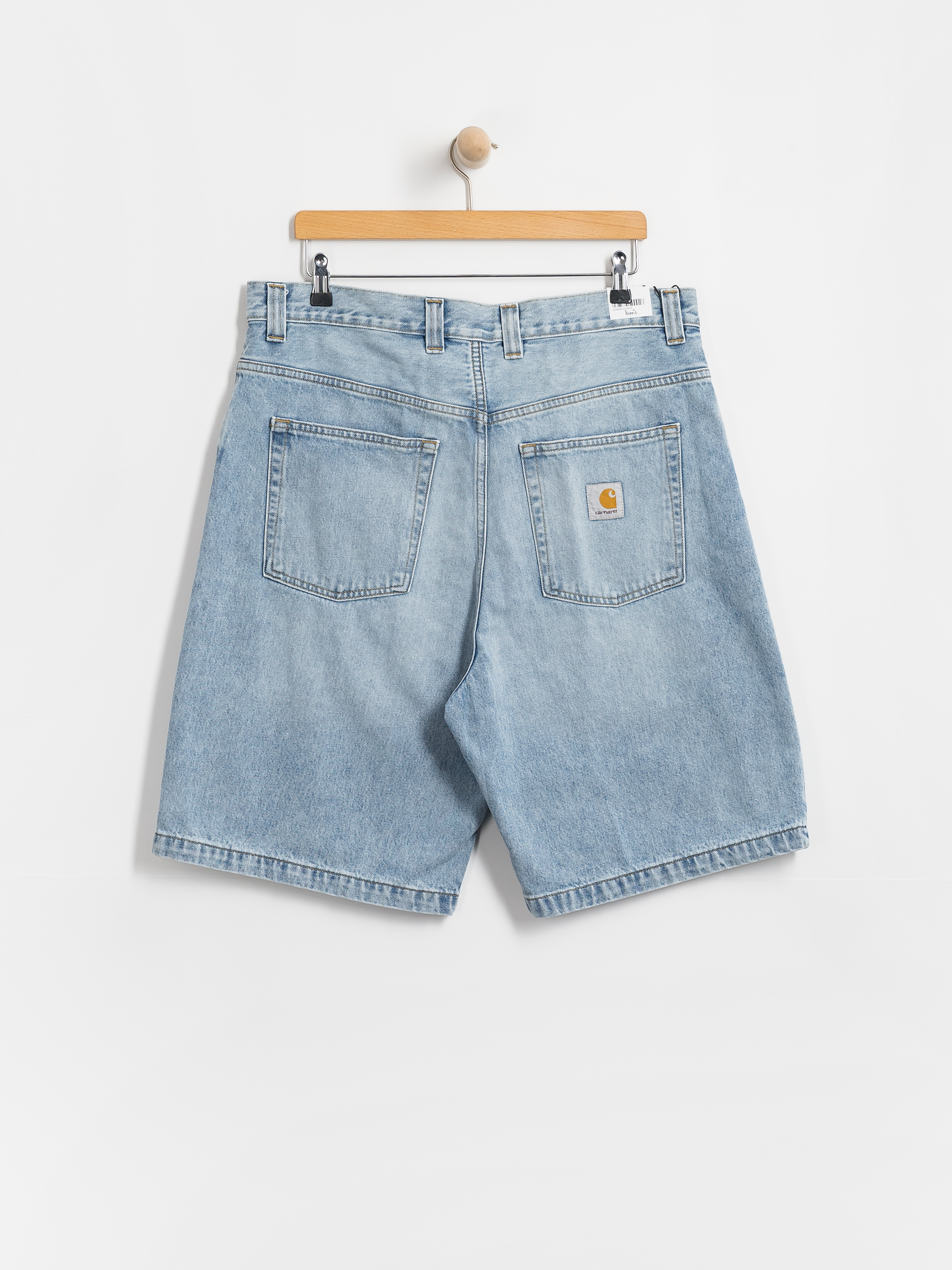 Kraťasy Carhartt WIP Brandon (blue heavy worn bleached)