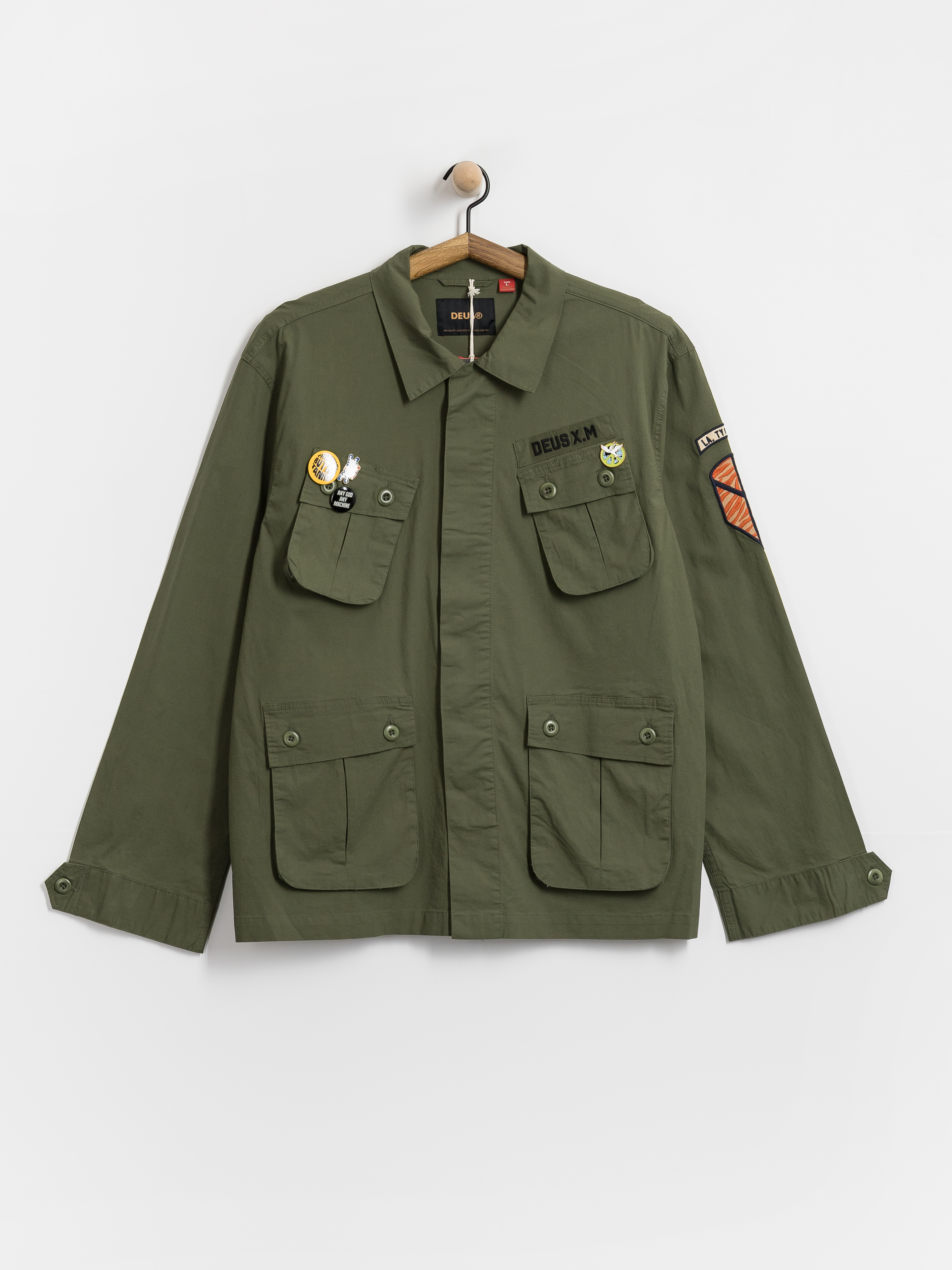 Košile Deus Ex Machina Power Overshirt (pine green)