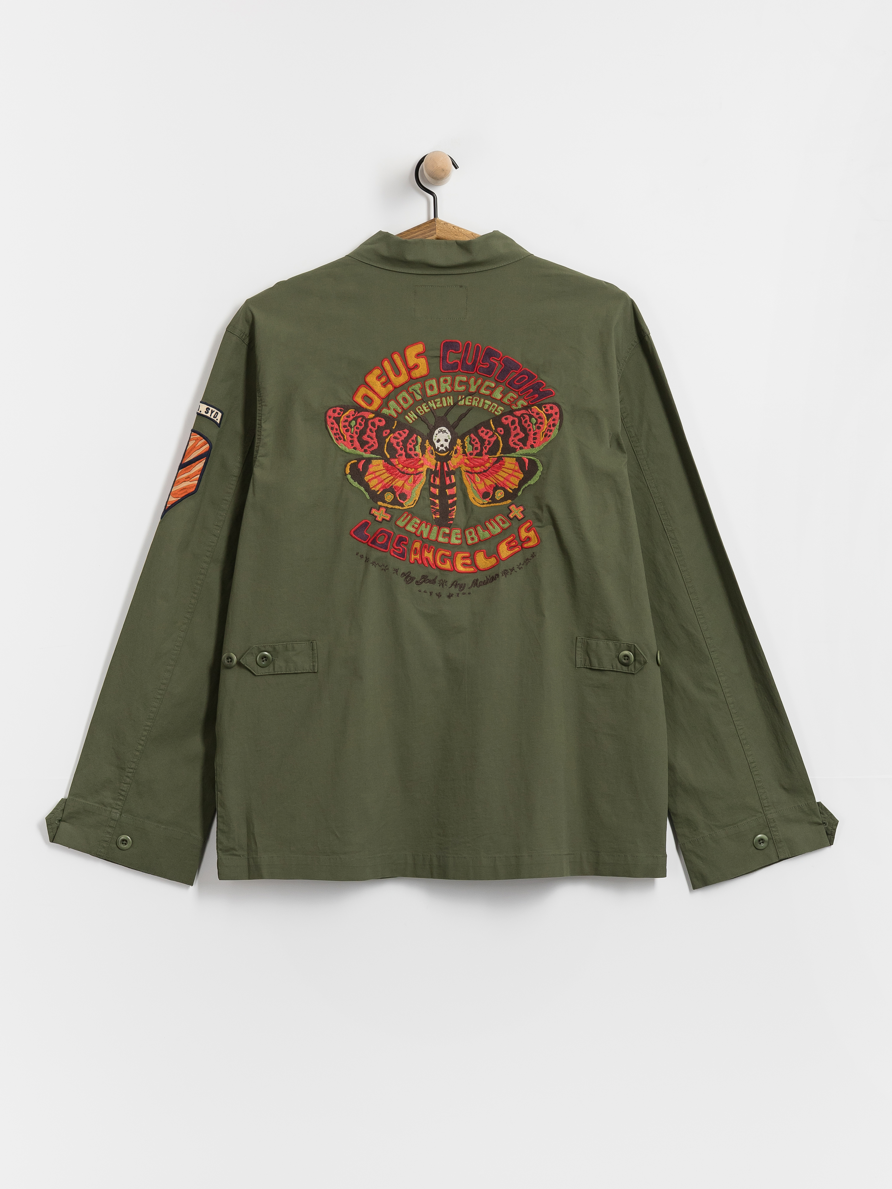 Košile Deus Ex Machina Power Overshirt (pine green)