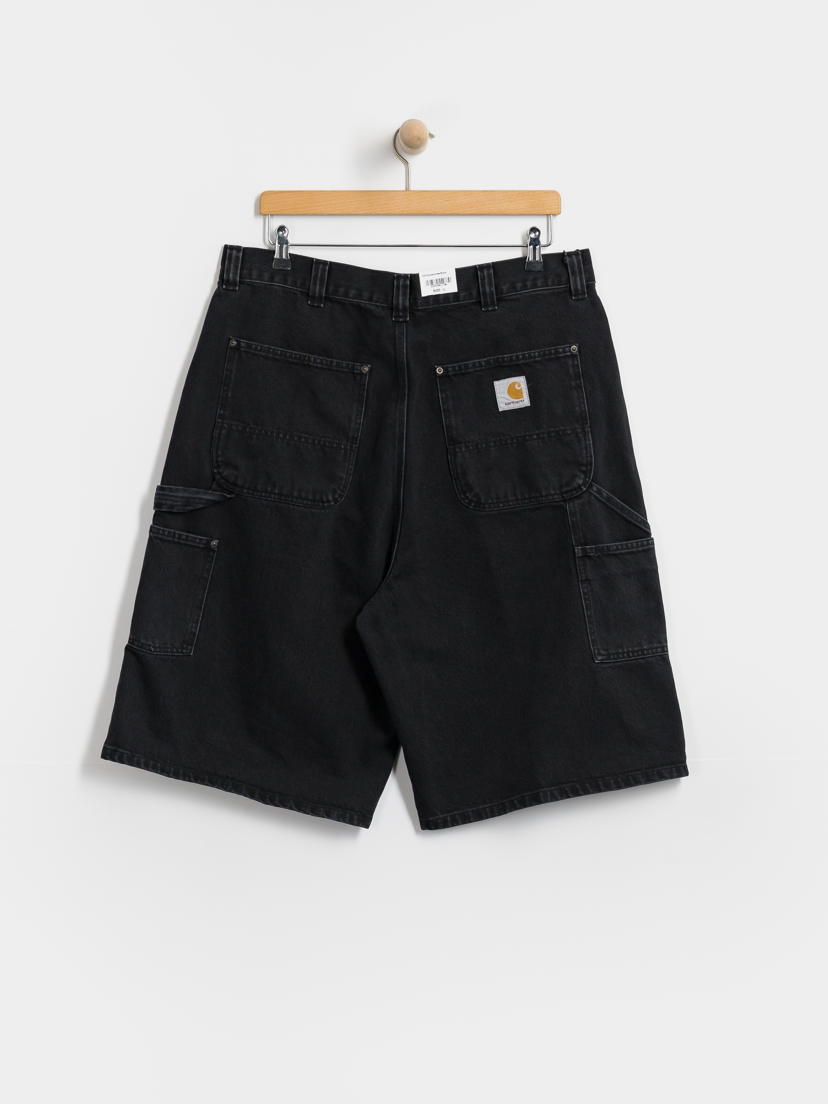 Kraťasy Carhartt WIP OG Double Knee (black stone washed)