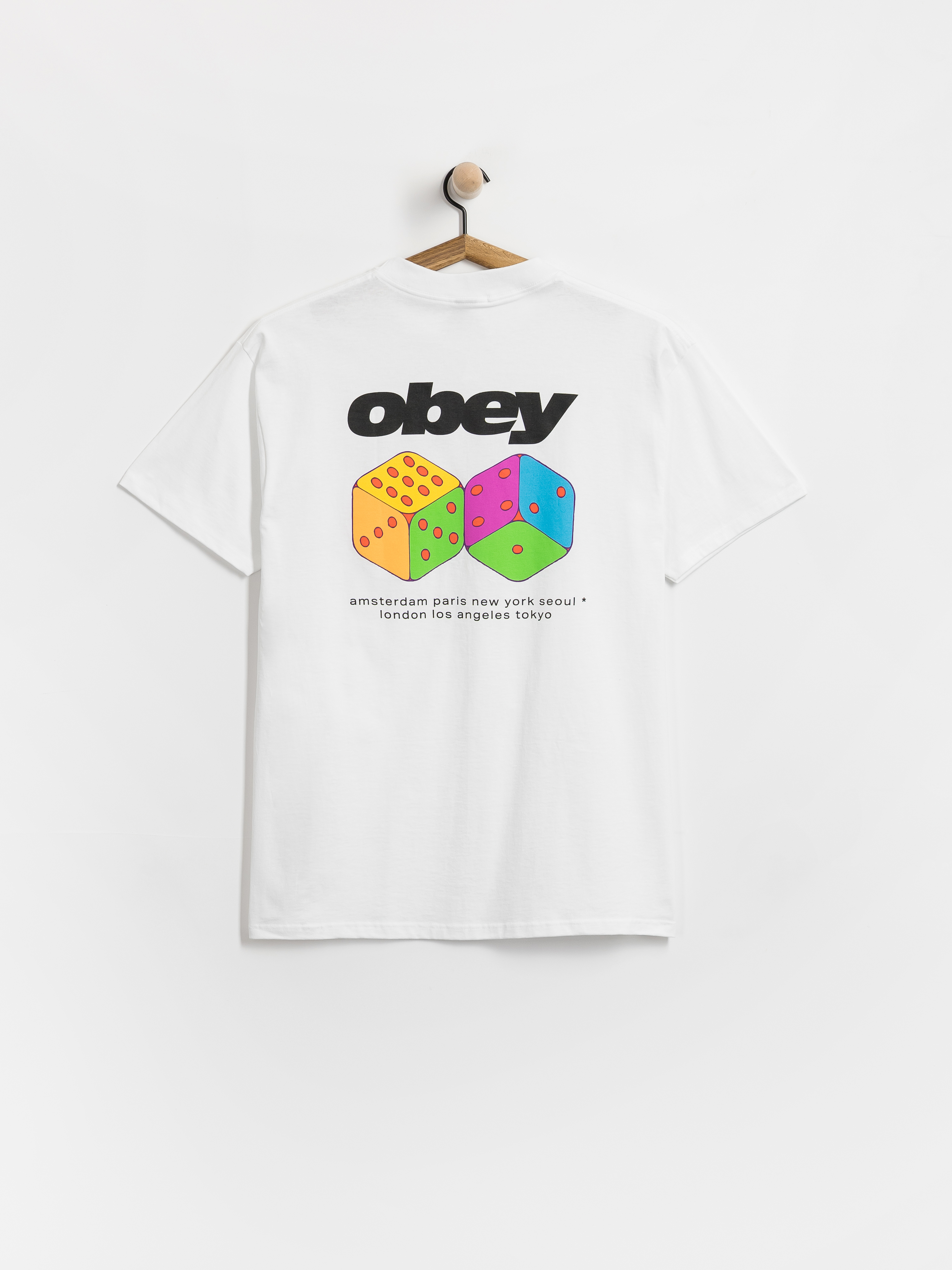 Tričko OBEY Dice (white)