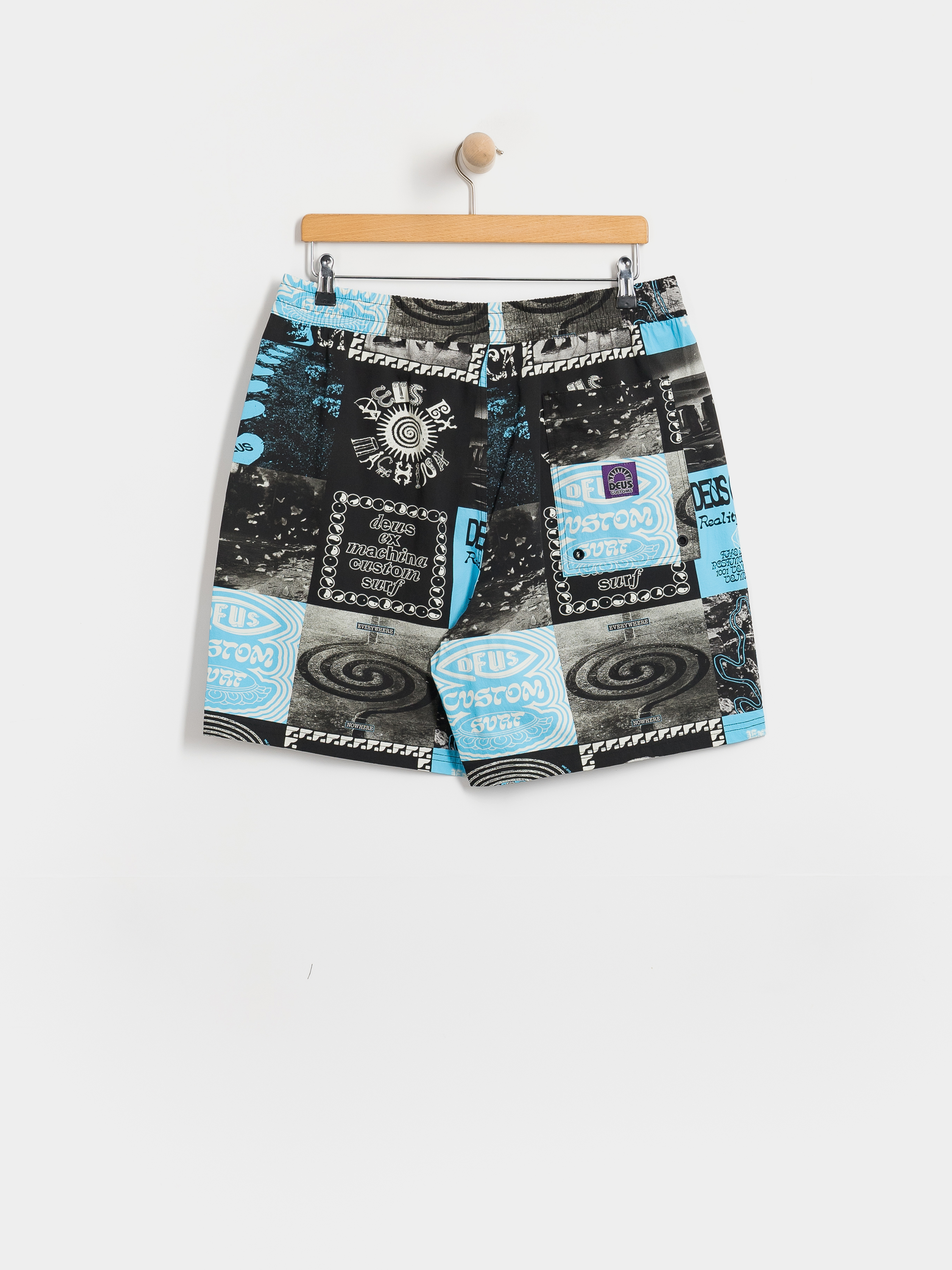 Kraťasy Deus Ex Machina Washed Away Swim (caviar)