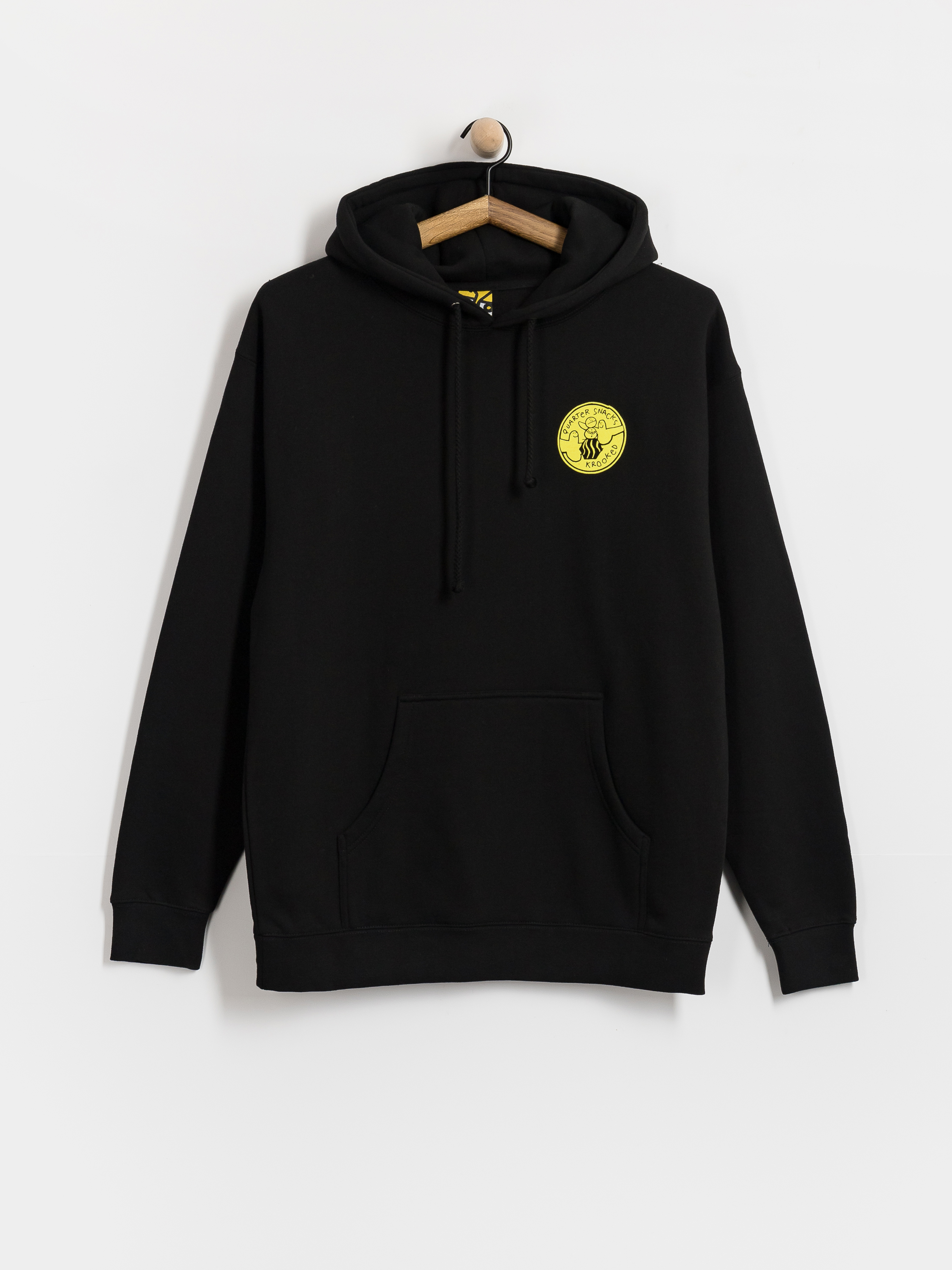 Mikina Krooked X Quarter Snacks Snackman (black)
