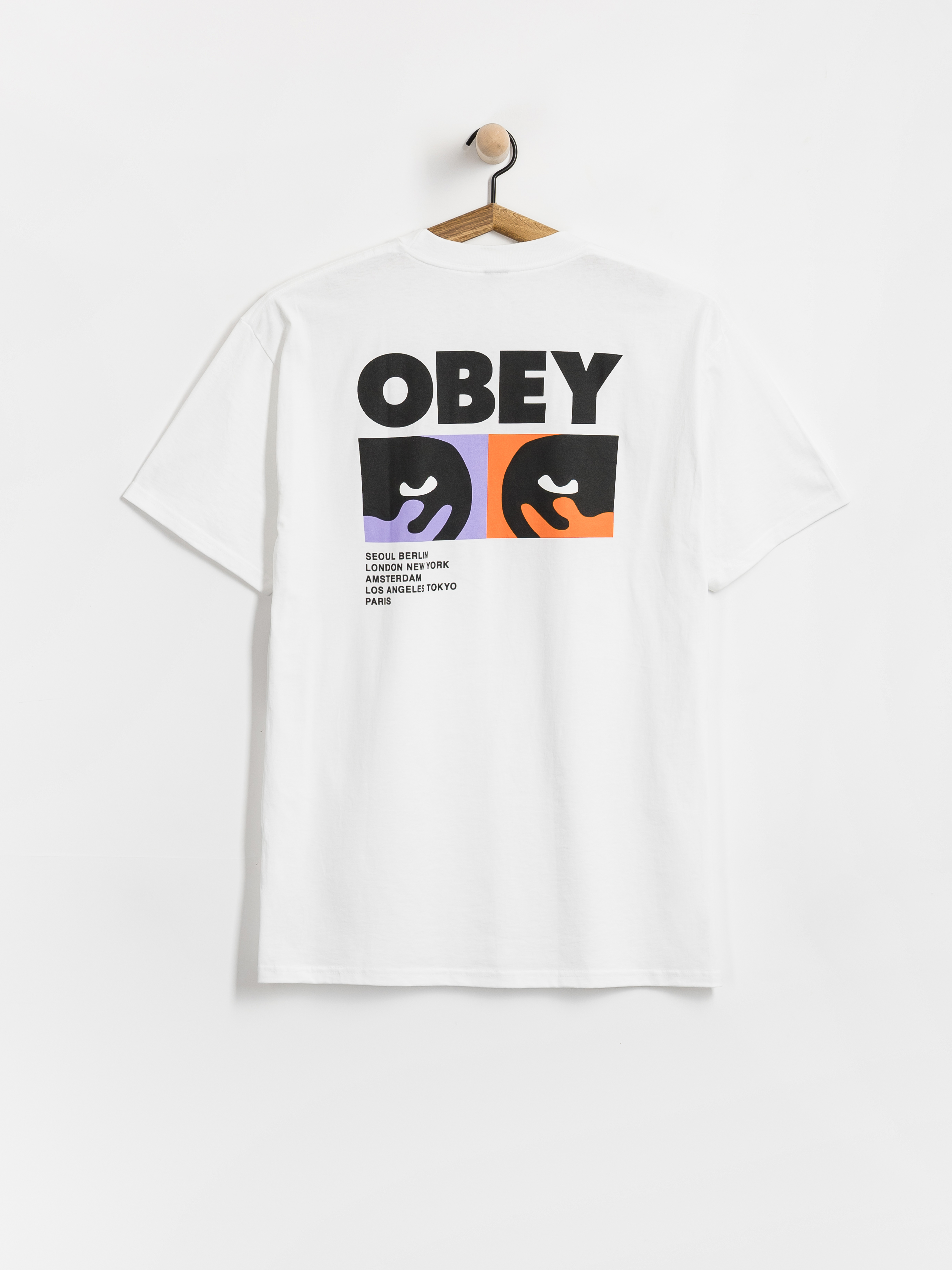 Tričko OBEY Always Watching (white)