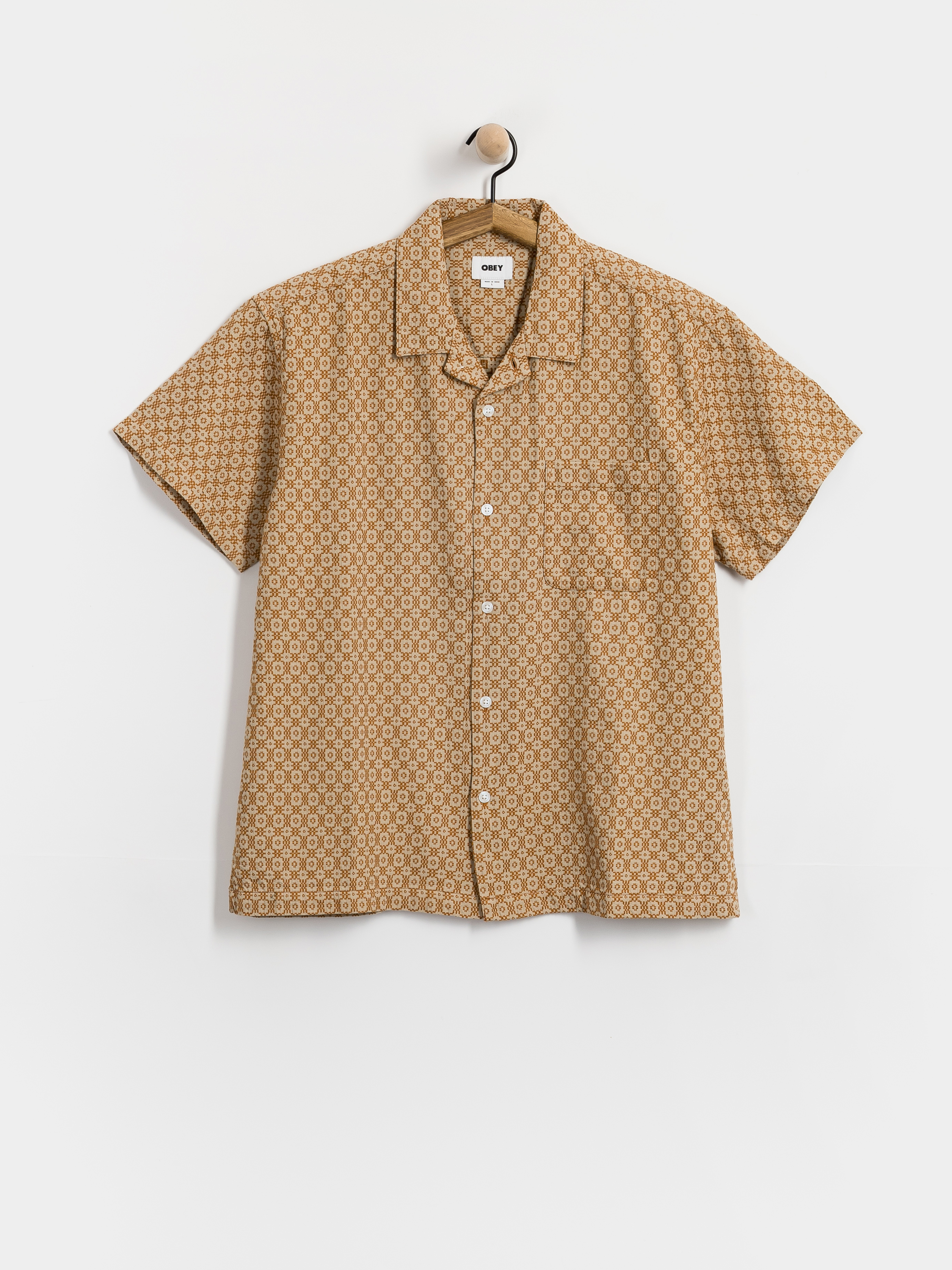 Košile OBEY Adrian (abbey stone multi)