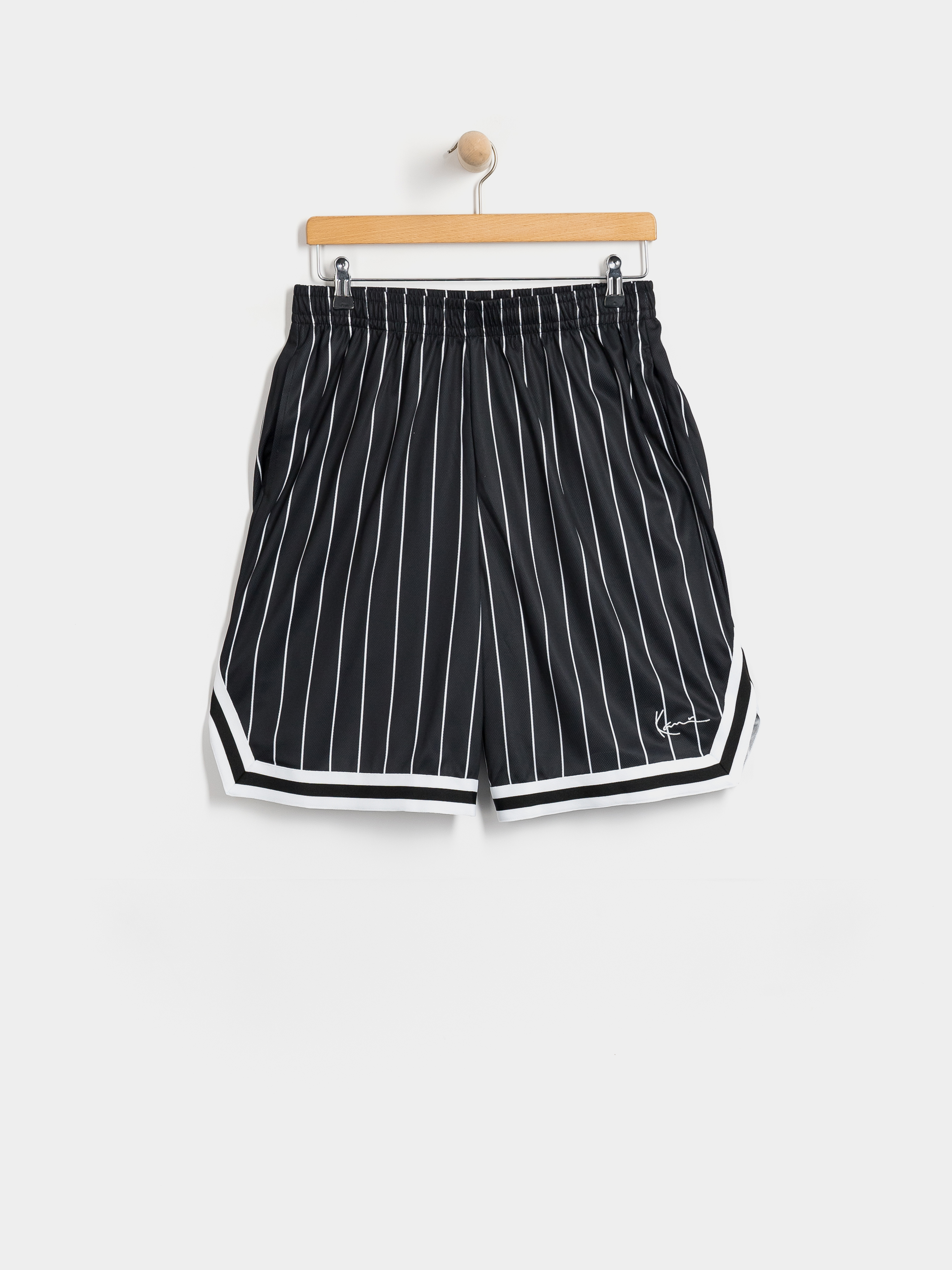 Krau0165asy Karl Kani Small Signature Pinstripe Mesh (black/white)