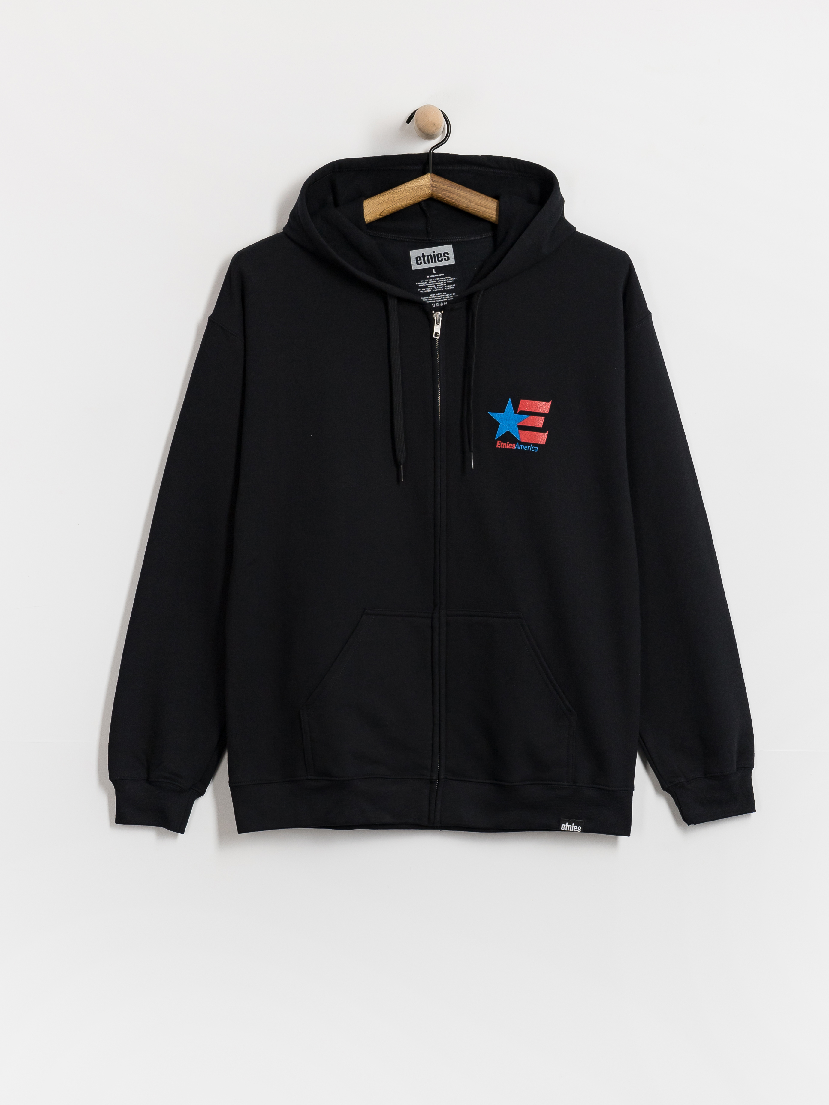 Mikina s kapucí Etnies America Up ZHD (black)