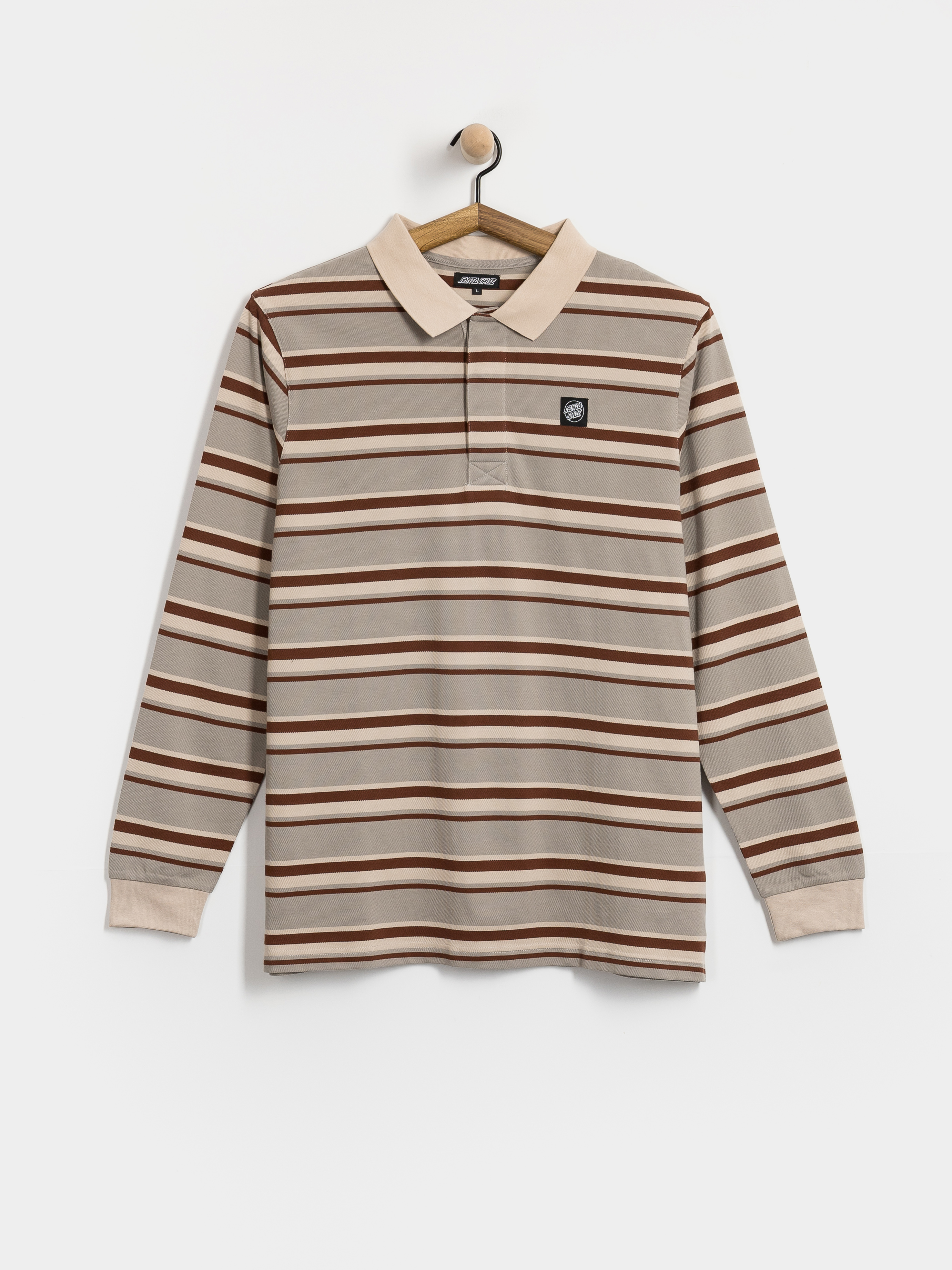 Triko Santa Cruz Cera Polo (stone grey/coffee)