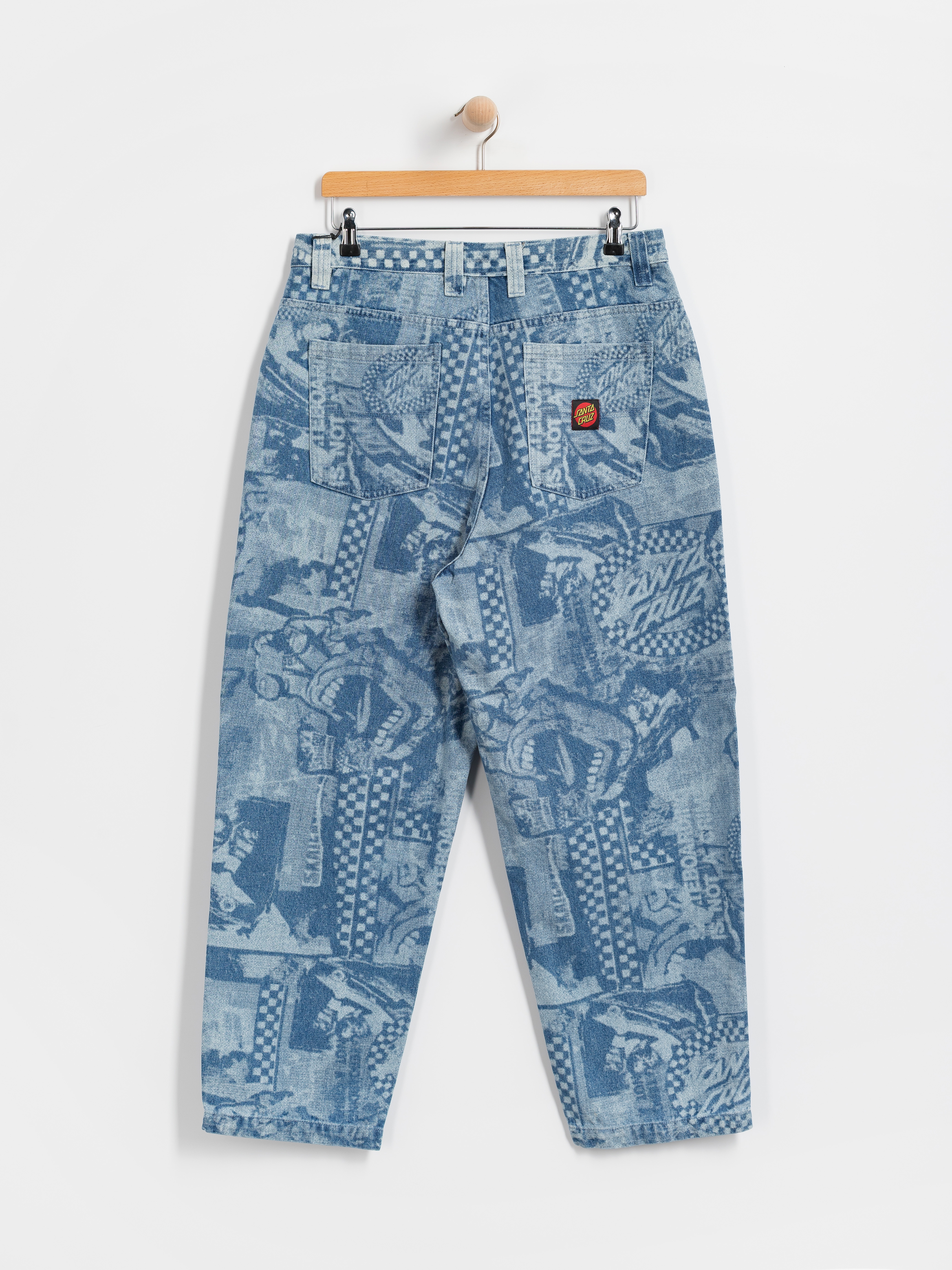 Kalhoty Santa Cruz Big (stonewash collage)