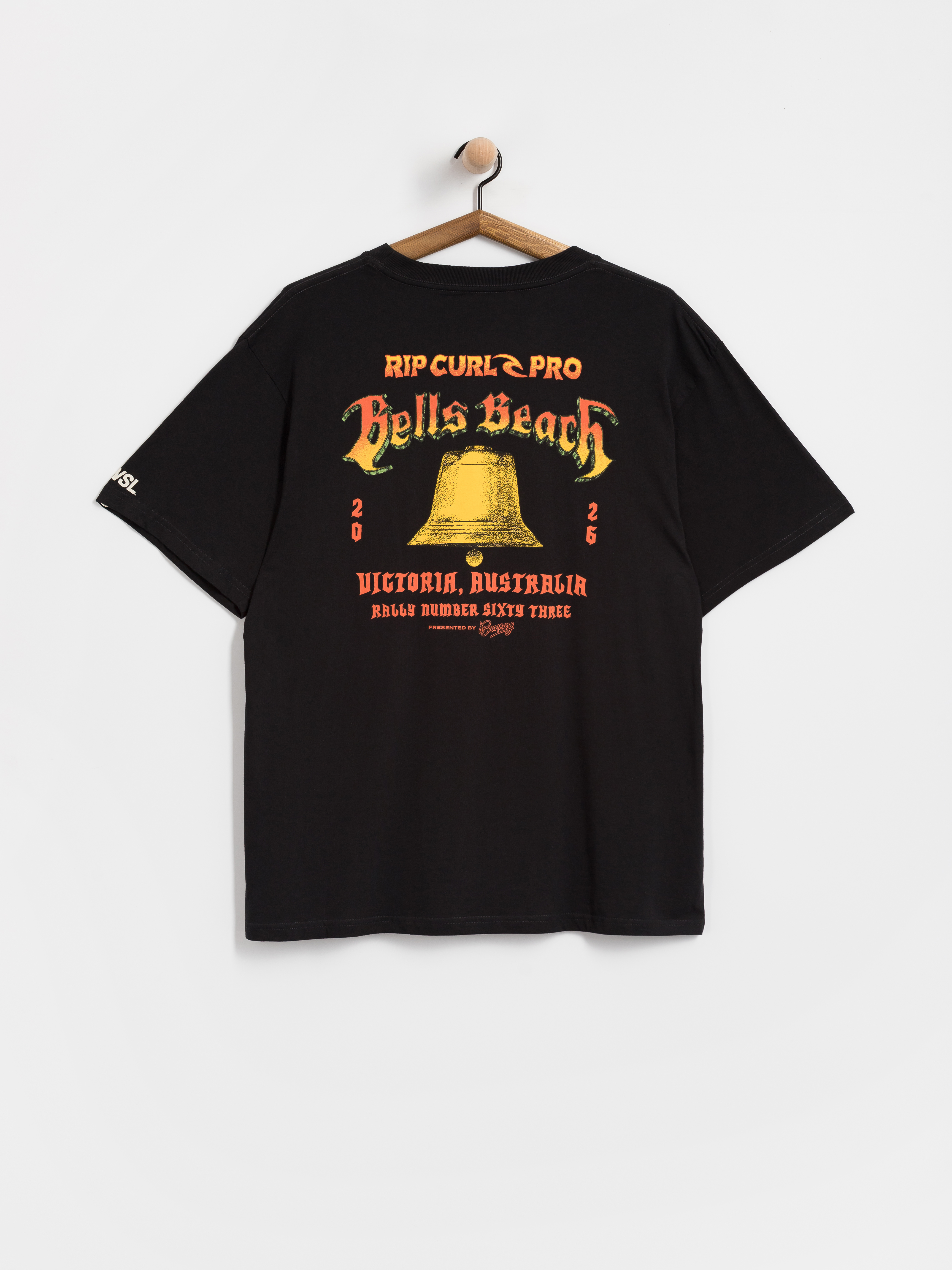 Tričko Rip Curl Bells Pro 26 Bell Logo (black)