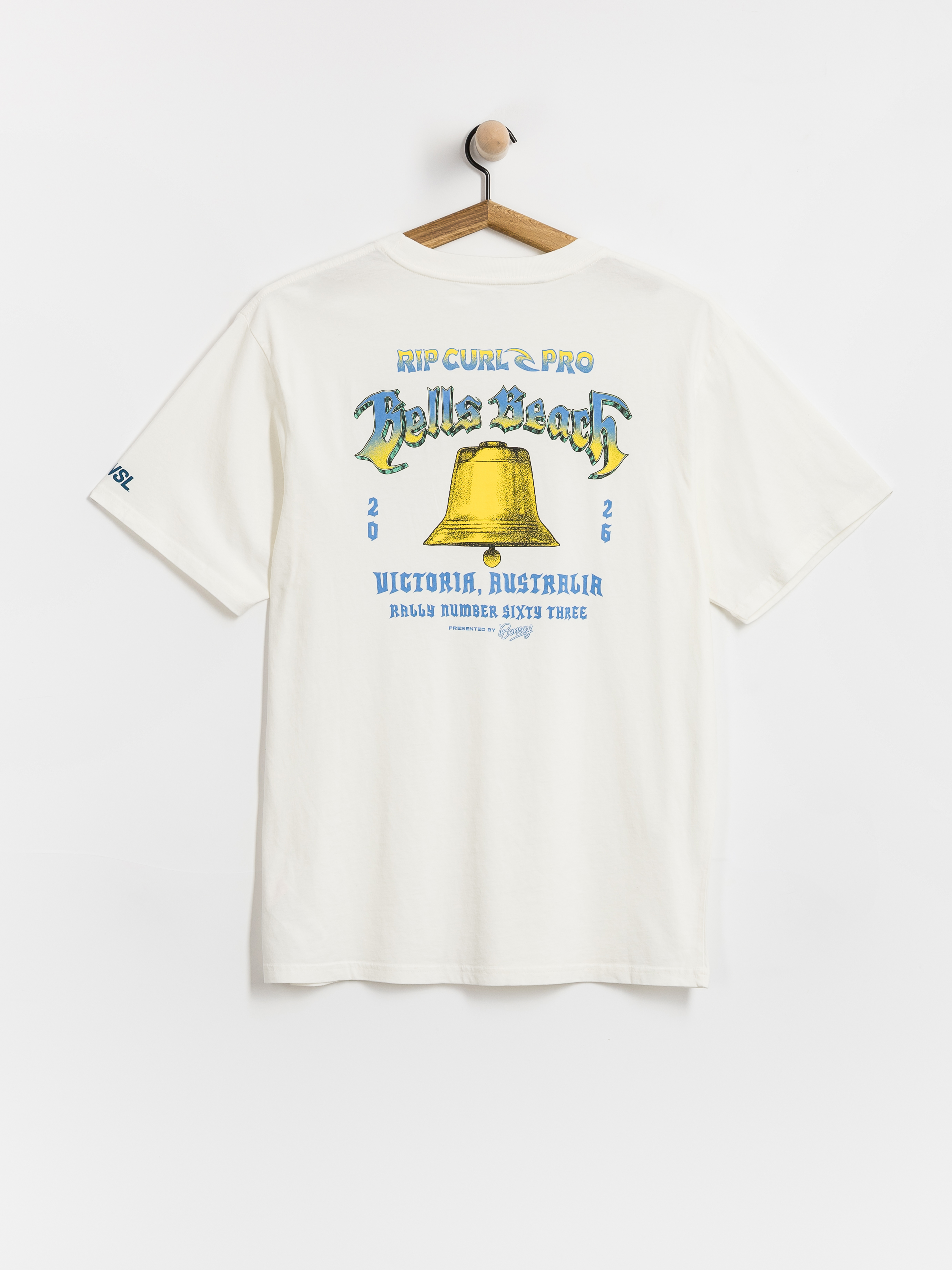 Tričko Rip Curl Bells Pro 26 Bell Logo (bone)