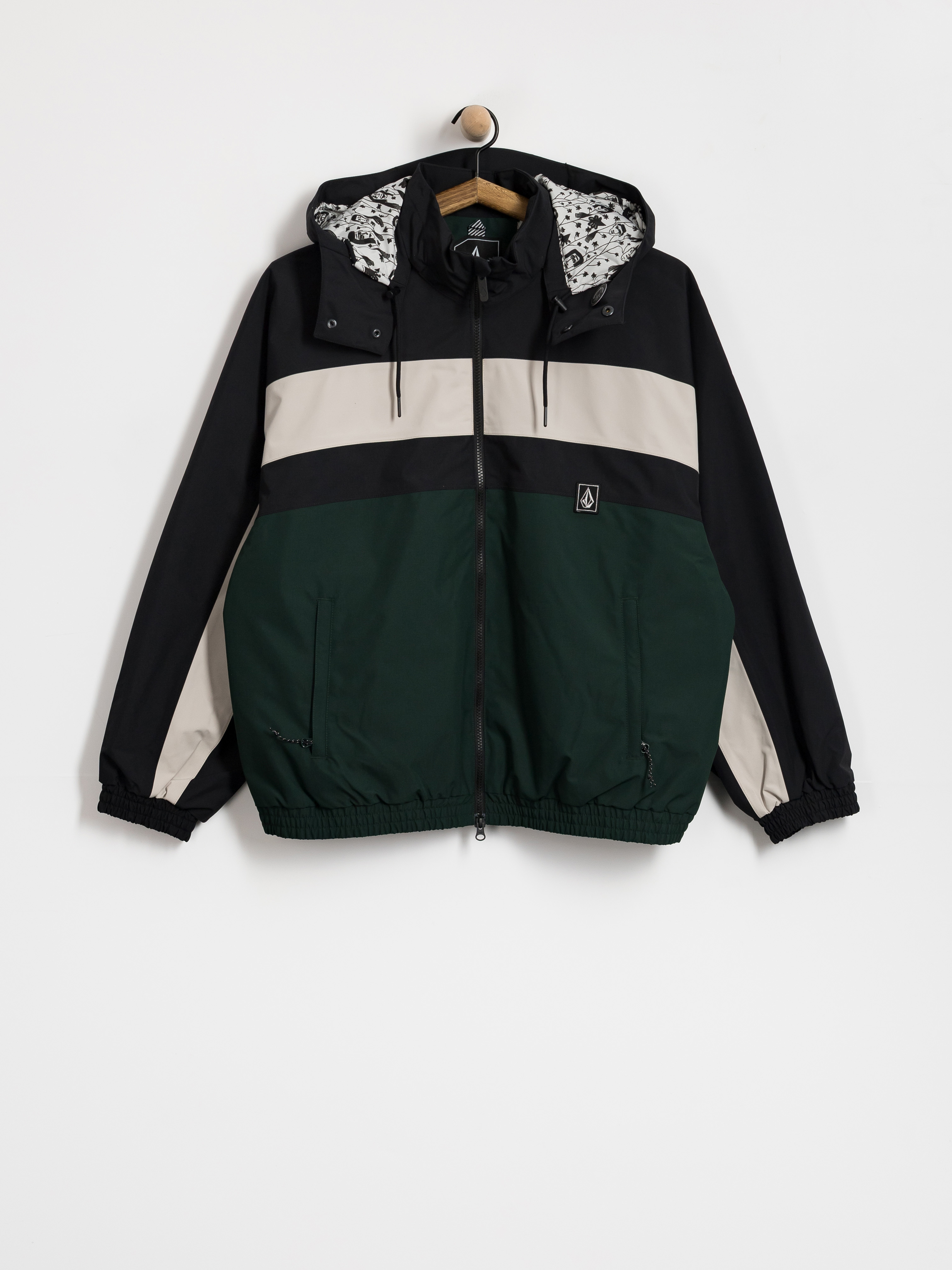 Snowboardová bunda Volcom Dlm Wmn (black green)