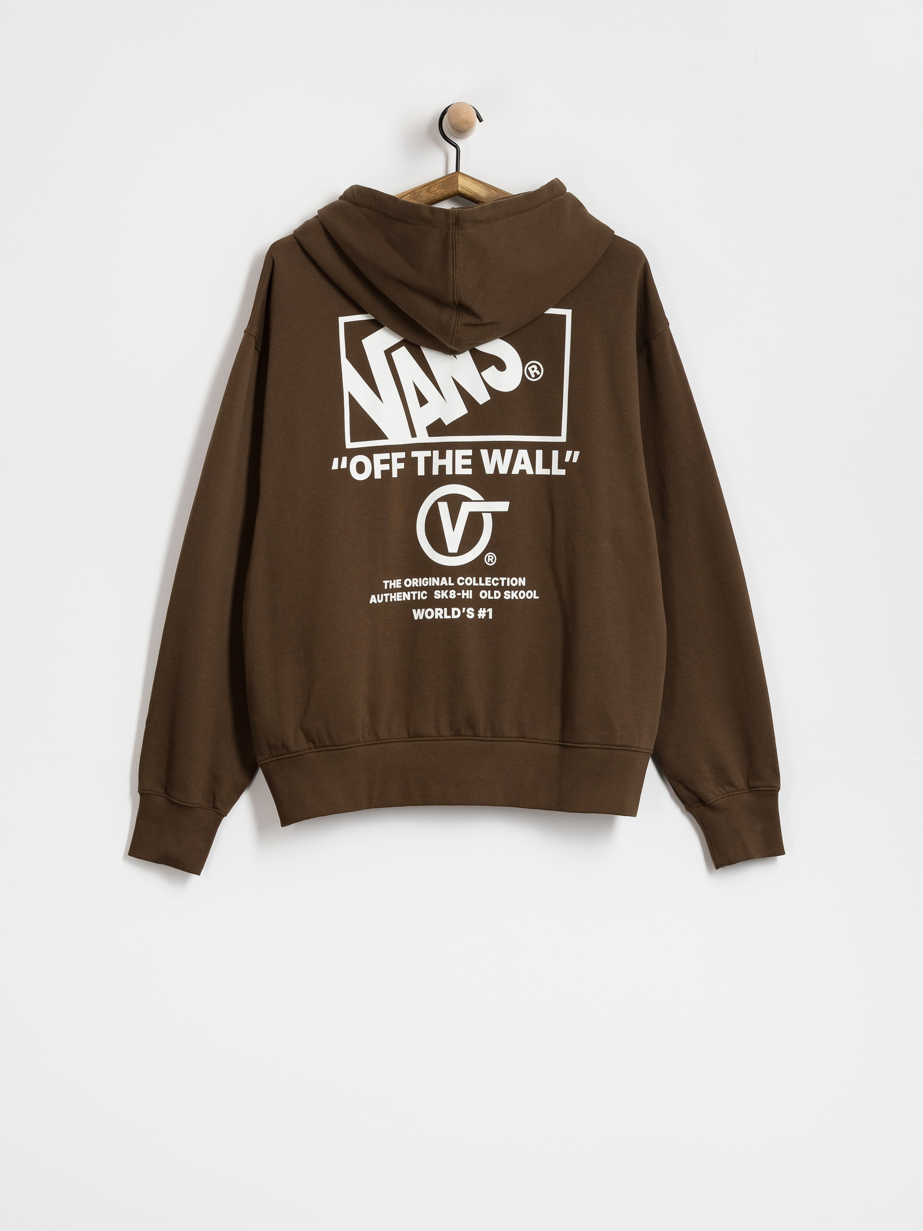 Mikina s kapucu00ed Vans Stacked Hi HD (vintage cocoa)