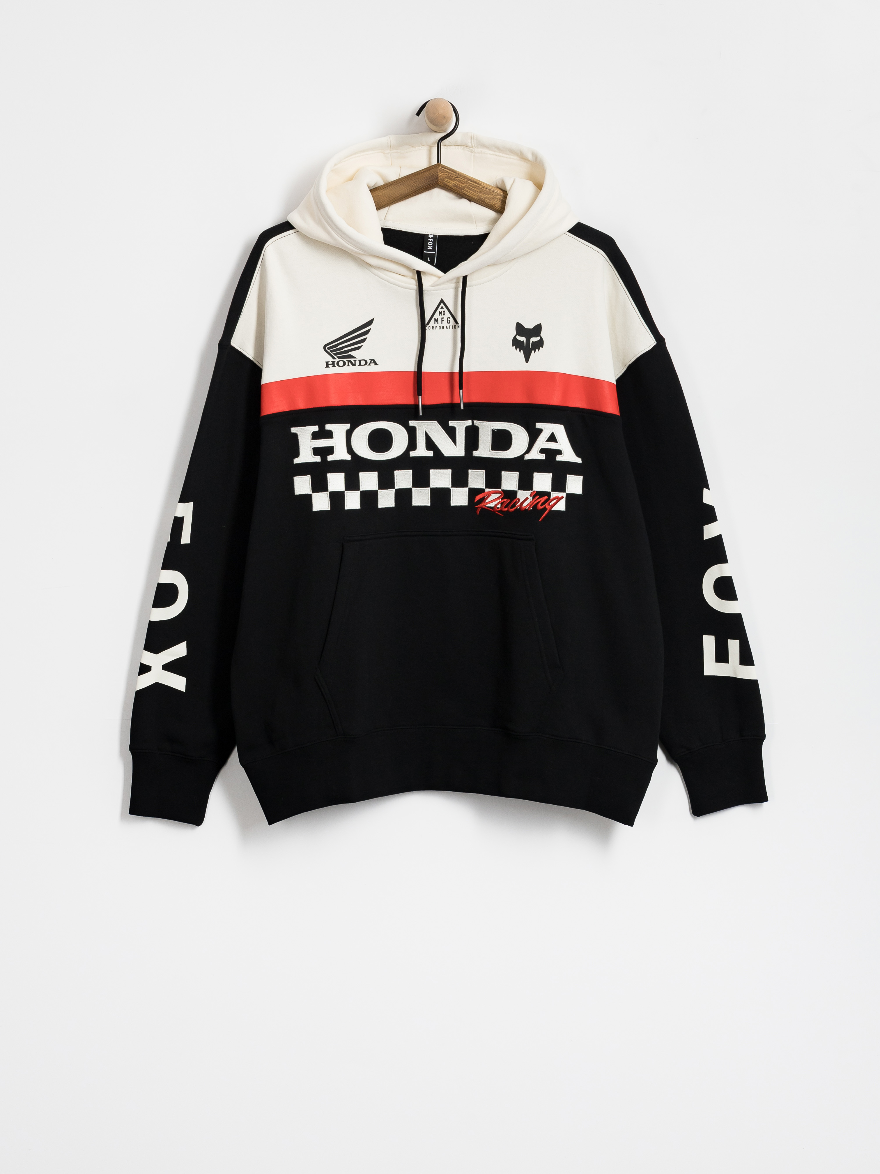 Mikina s kapucí Fox Honda Heavyweight HD (black)