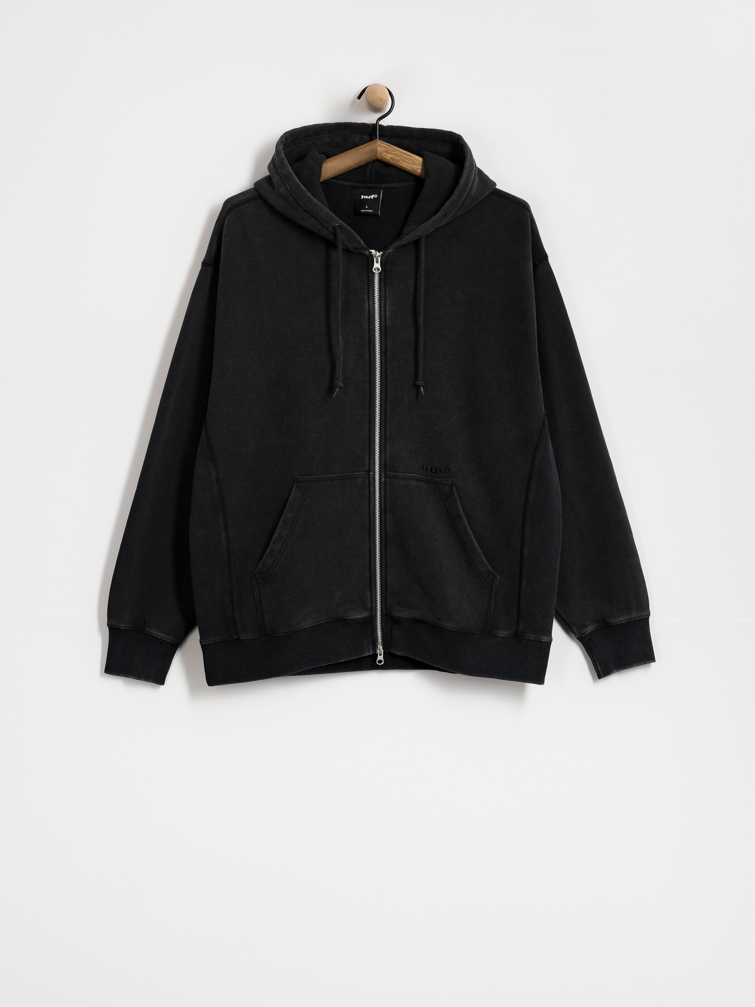 Mikina s kapucí HUF Pacific Wash ZHD (black)
