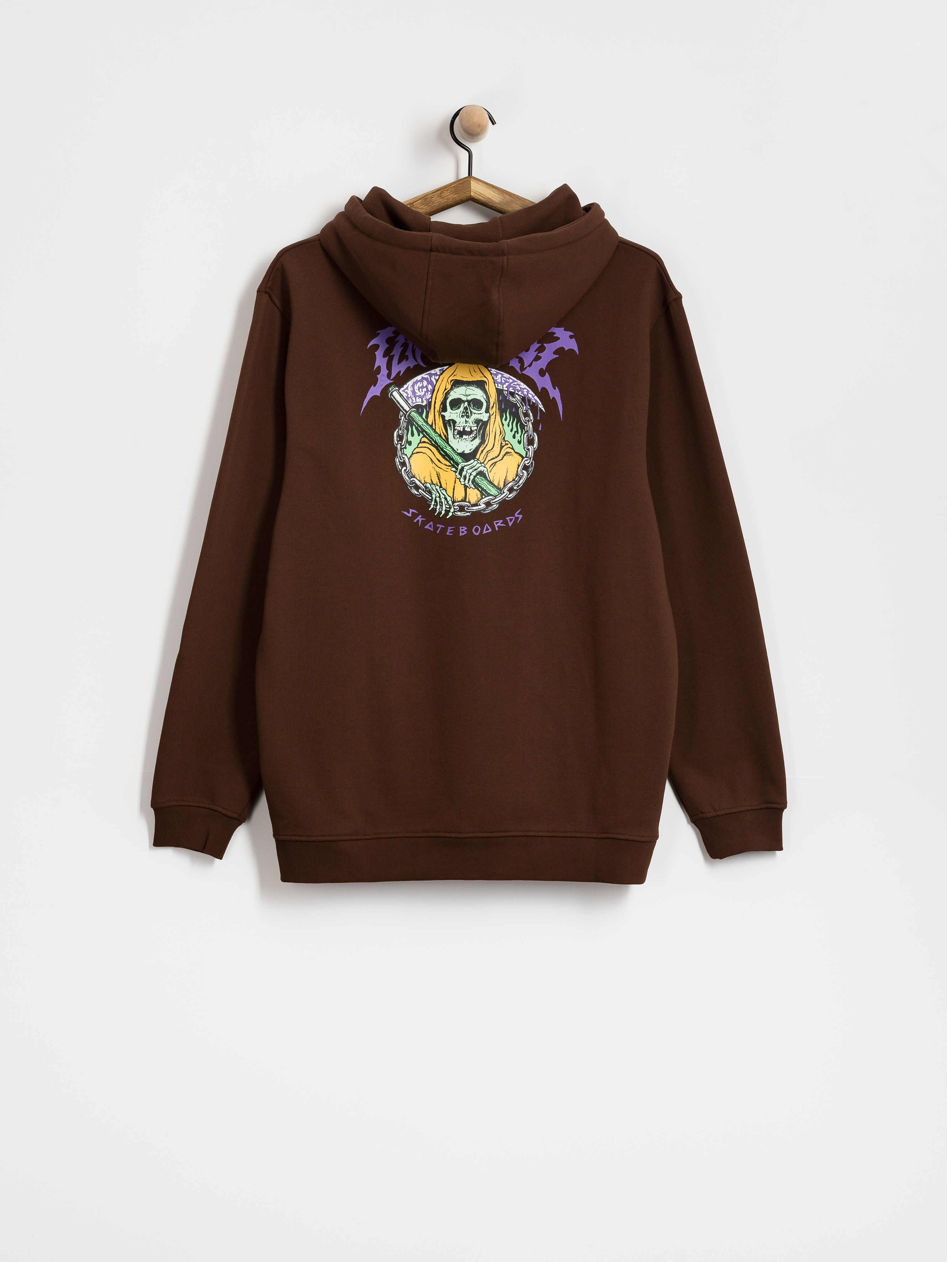 Mikina s kapucu00ed Santa Cruz Out Of Time HD (coffee)