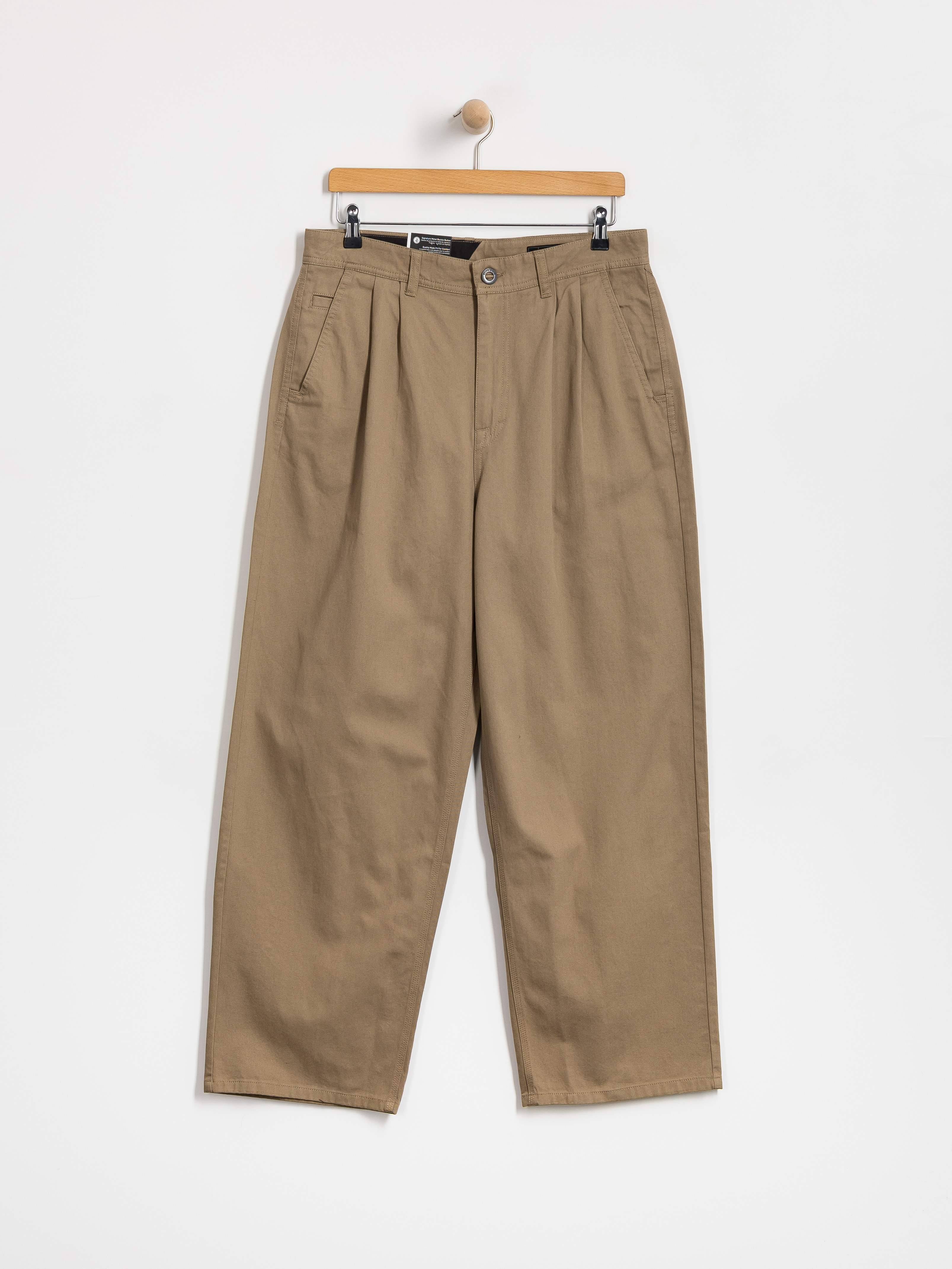 Kalhoty Volcom Baggos Pleat (khaki)