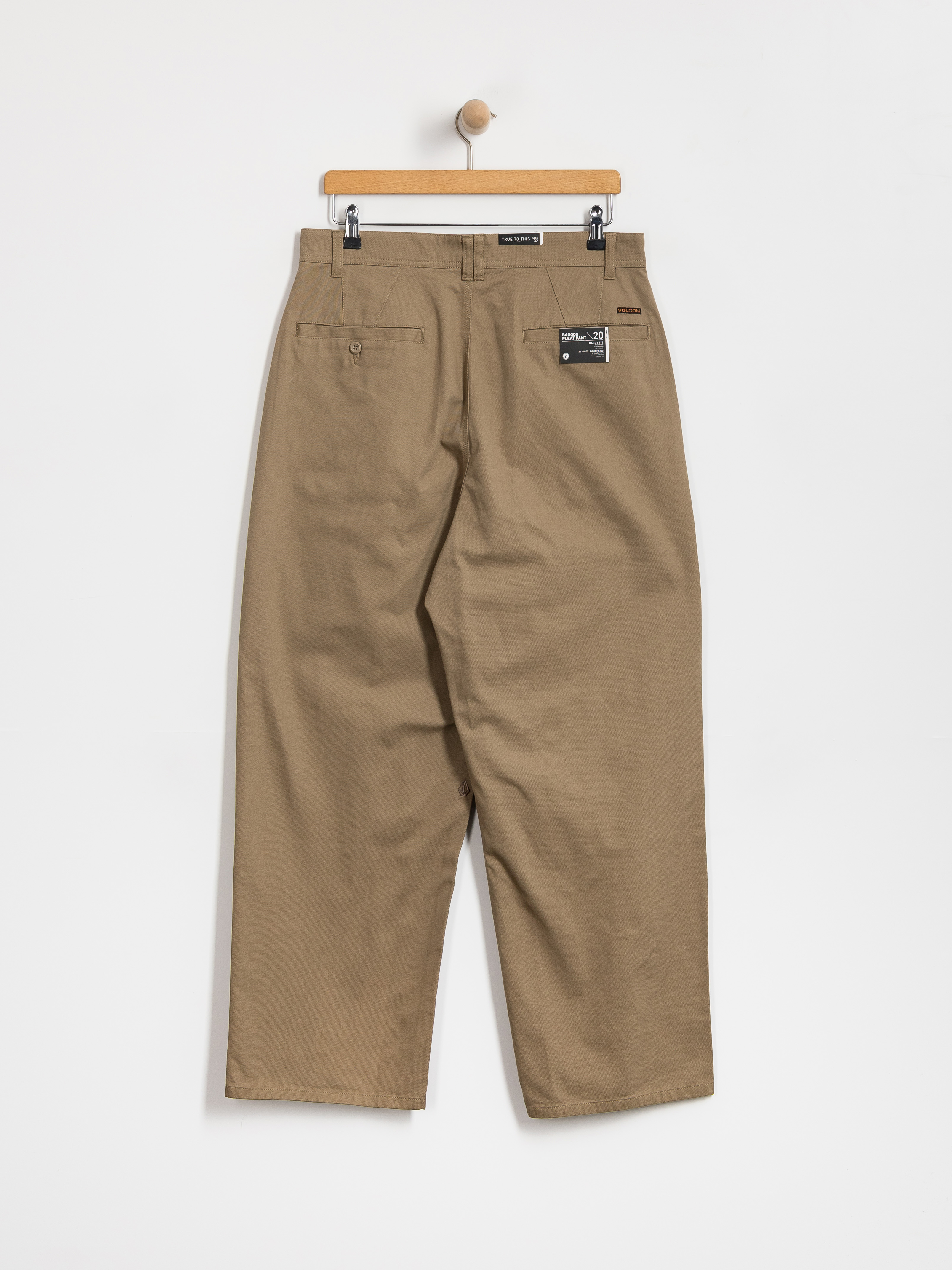 Kalhoty Volcom Baggos Pleat (khaki)