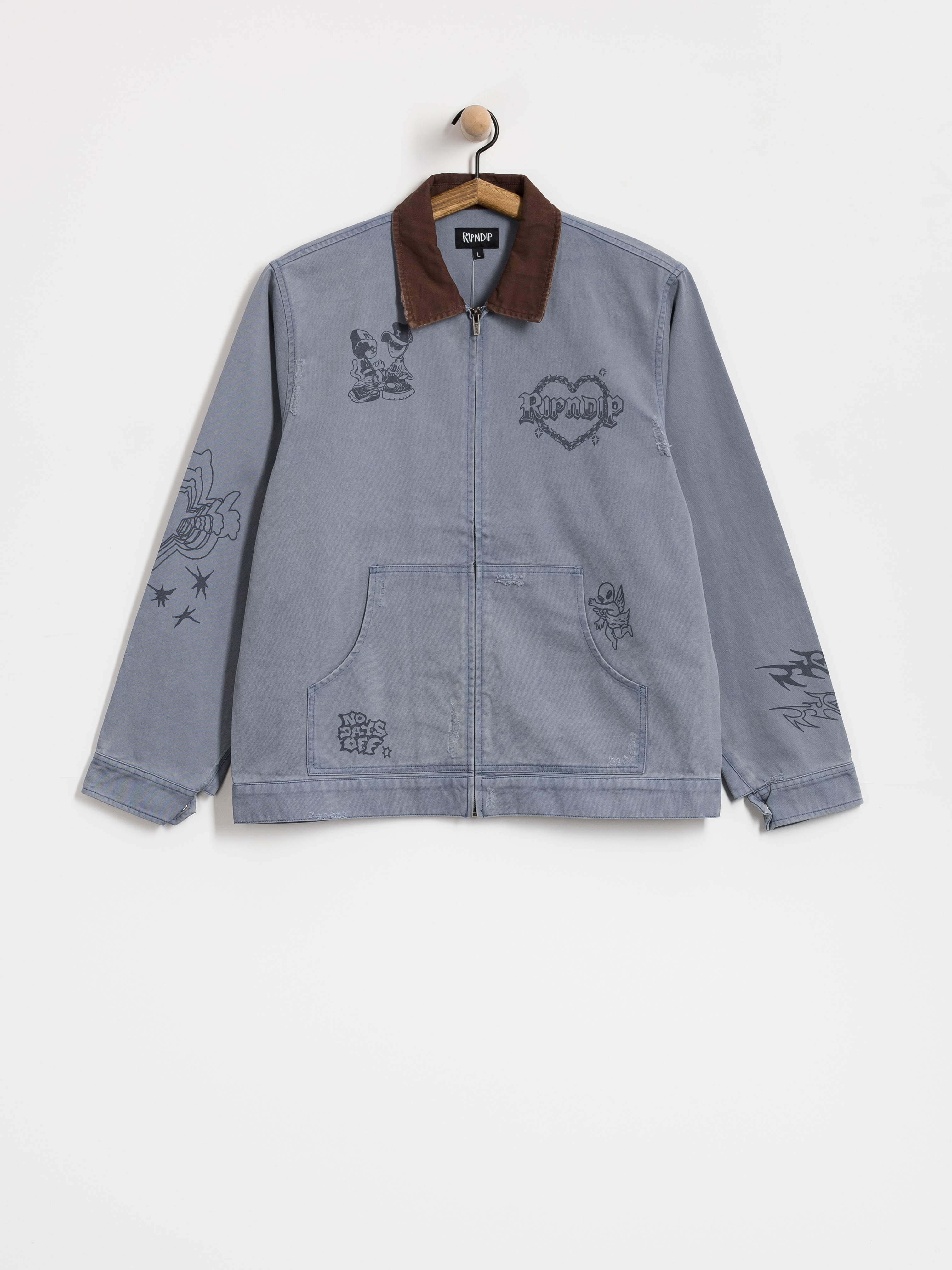 Bunda RipNDip Westside Zip Up Work (slate)