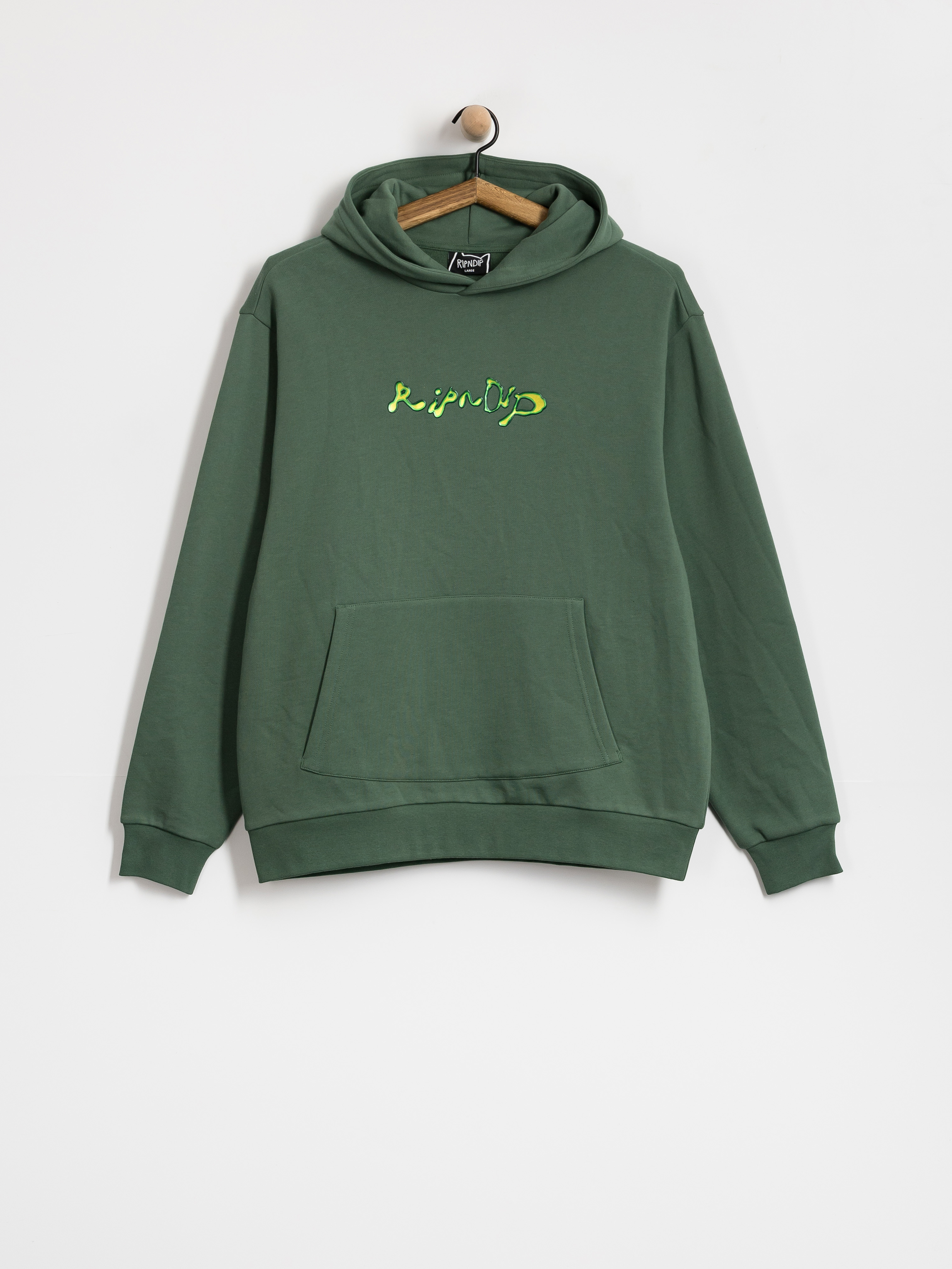 Mikina s kapucí RipNDip Slime HD (olive)
