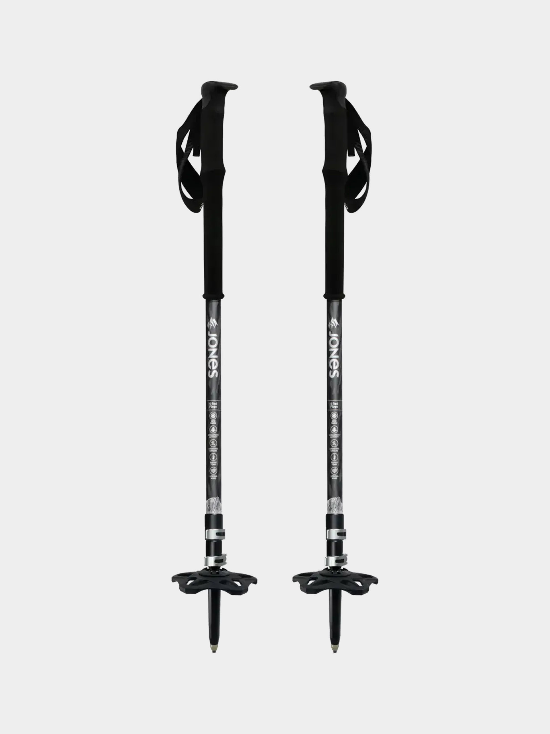Lyžařské hůlky Jones Snowboards Flip Lock Talon Pro (black)