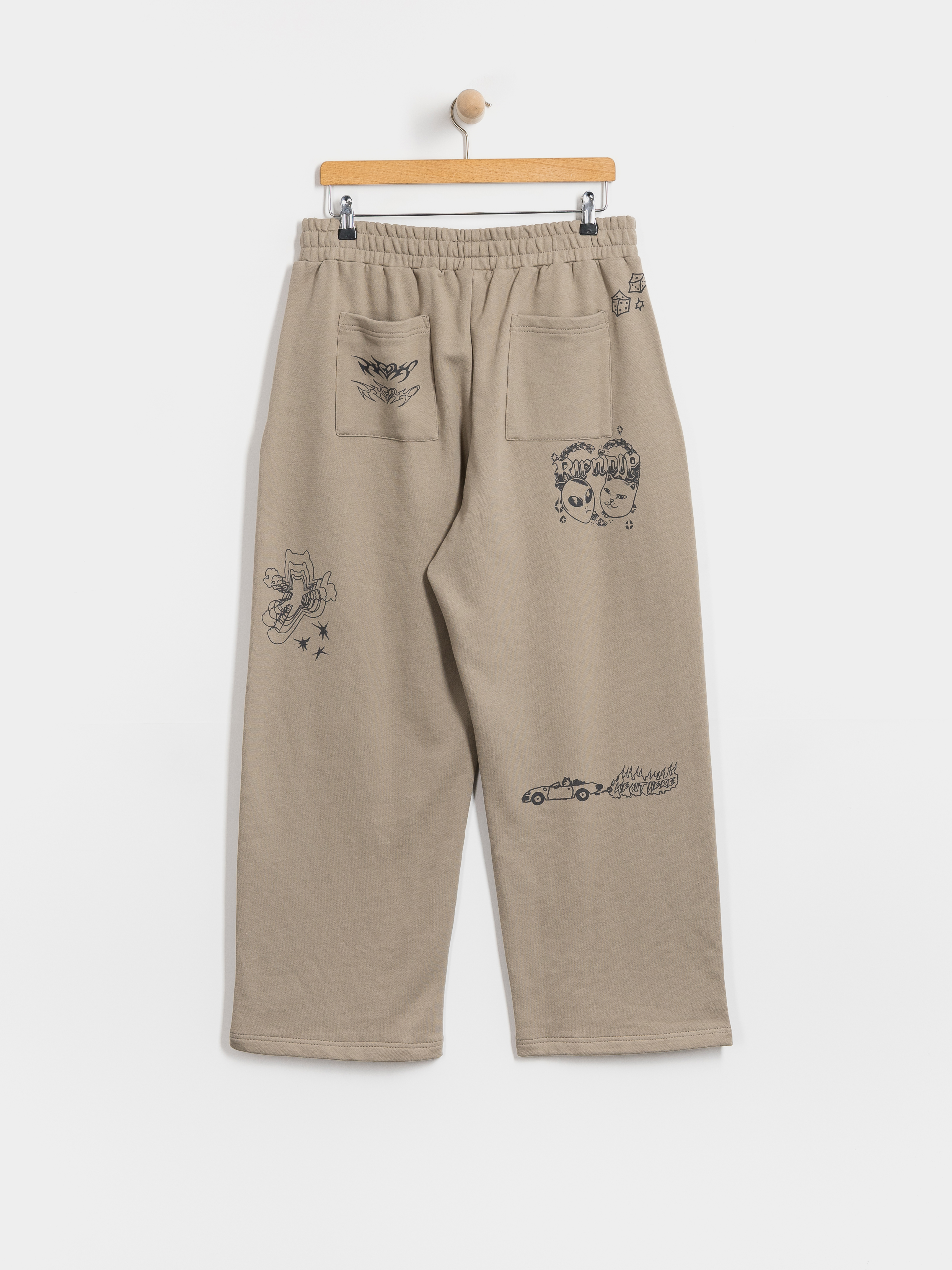 Kalhoty RipNDip Westside Straight Leg (dark sand wash)